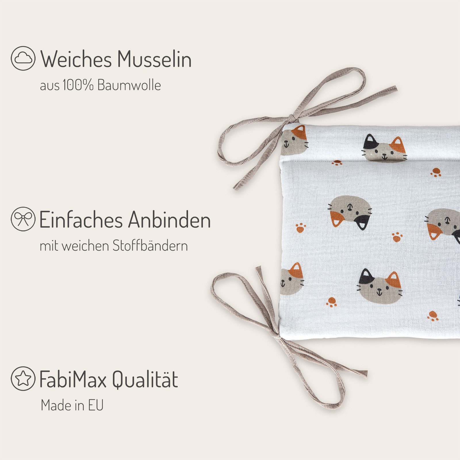 FabiMax Beistellbett Babybett Boxspring klar lackiert, günstig online kaufen