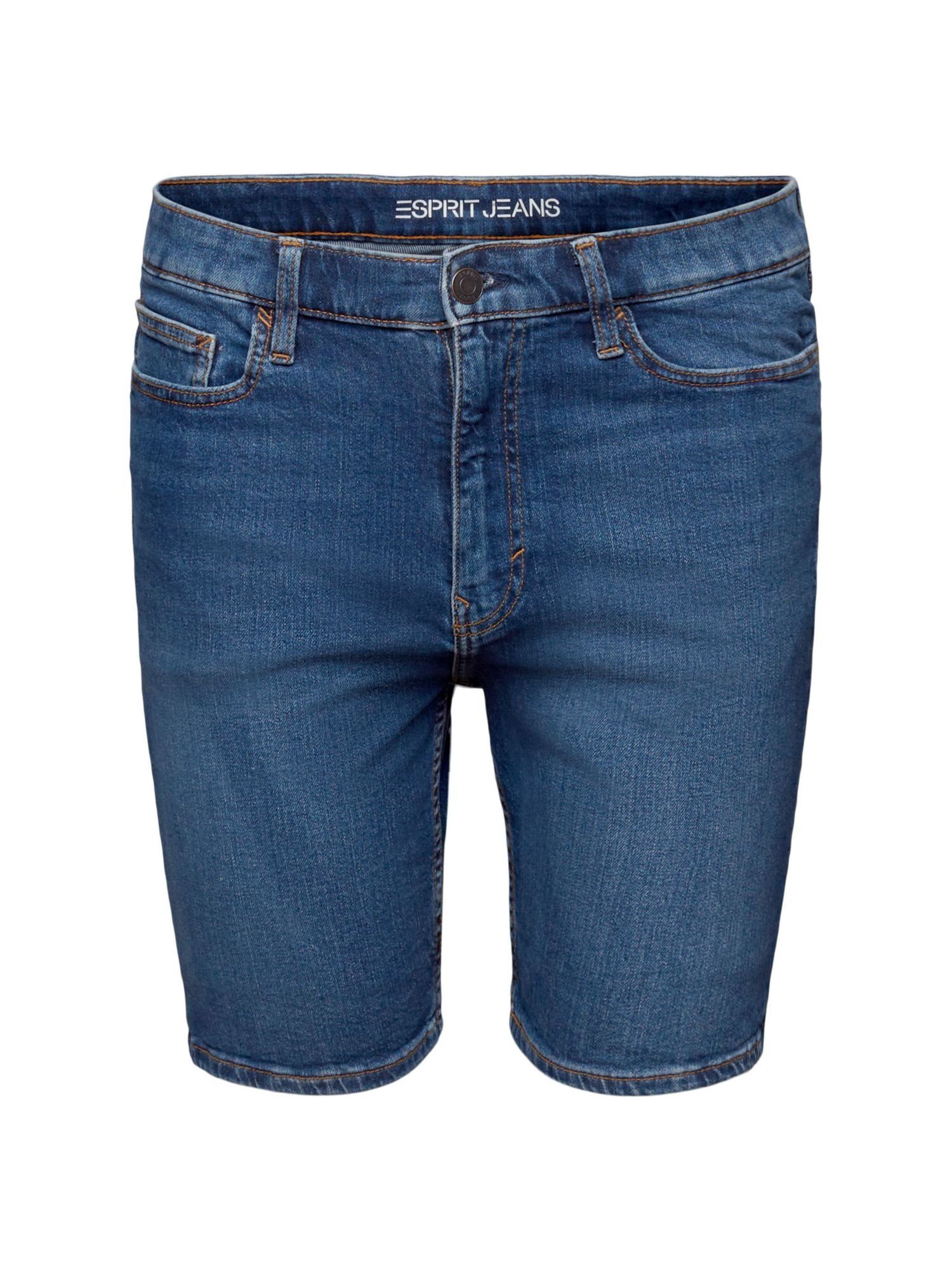 Esprit Jeansshorts Gerade Jeansshorts mit mittelhohem Bund