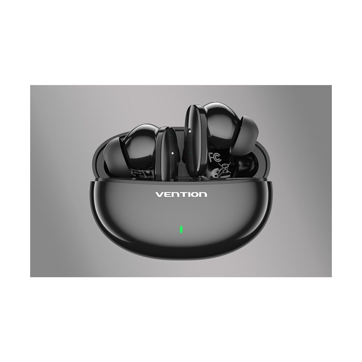 VENTION Kabellose In-Ear Kopfhörer 230 mAh Bluetooth 5.3 bis zu 10m Schwarz Bluetooth-Kopfhörer (mit bis zu 10m Reichweite)