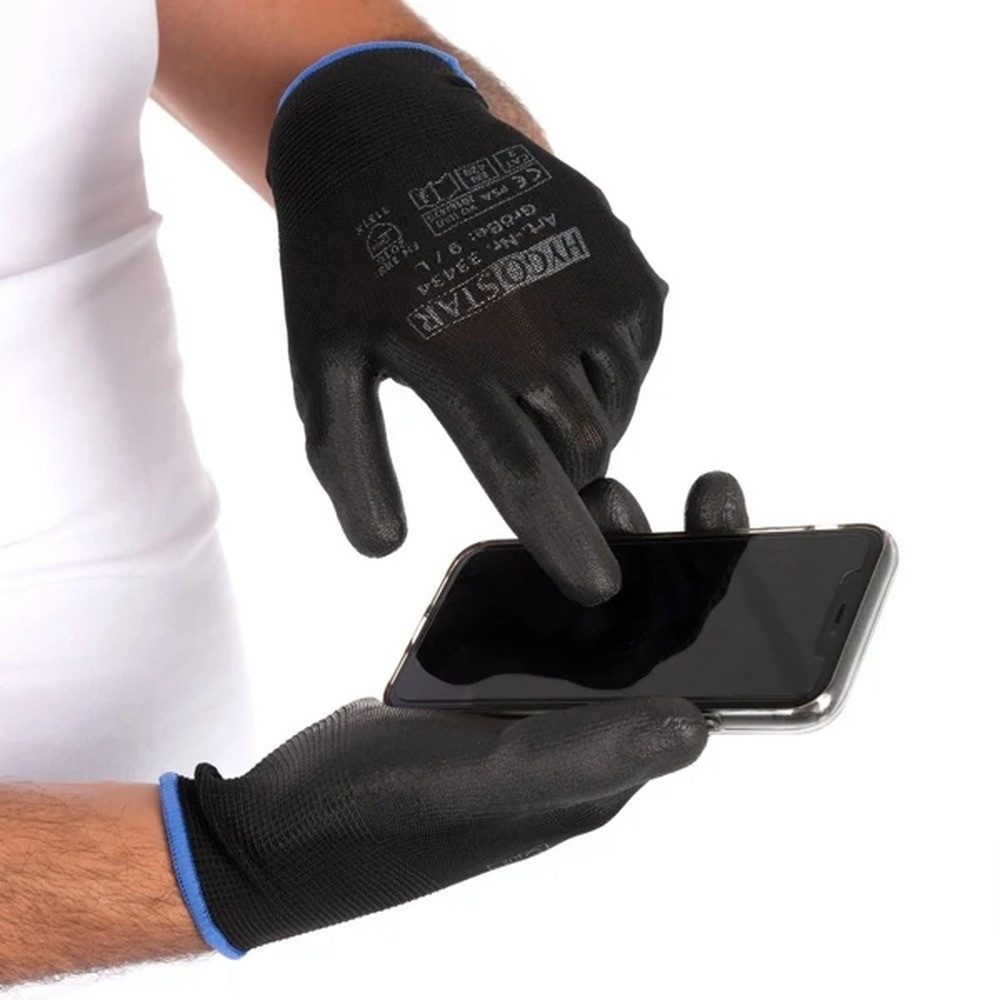 HYGOSTAR Arbeitshandschuh-Set Black Ace Touch