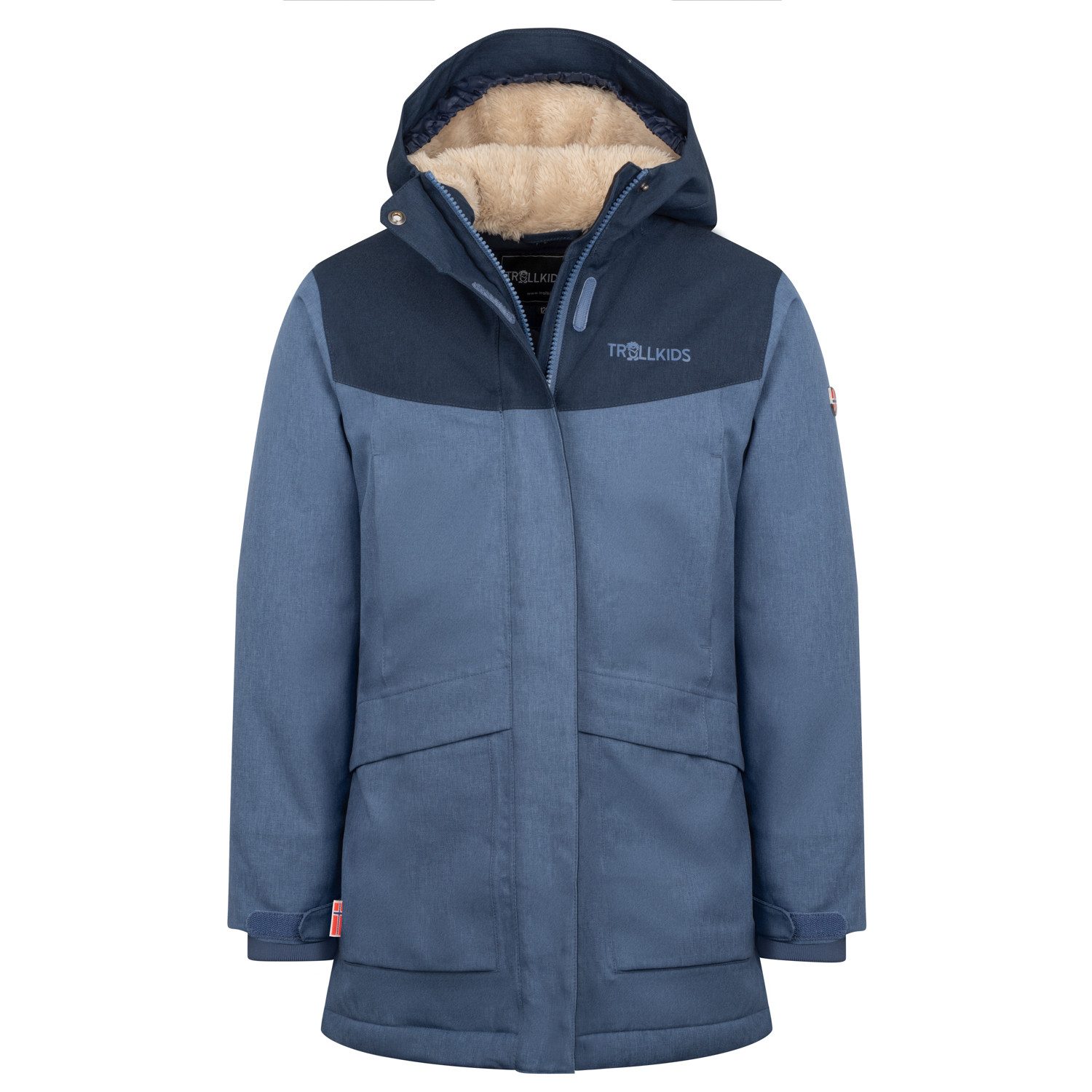 TROLLKIDS Wintermantel GIRLS OSLO COAT PRO länger geschnittener Wintermantel, gefüttert, wasserdicht, mit Membran