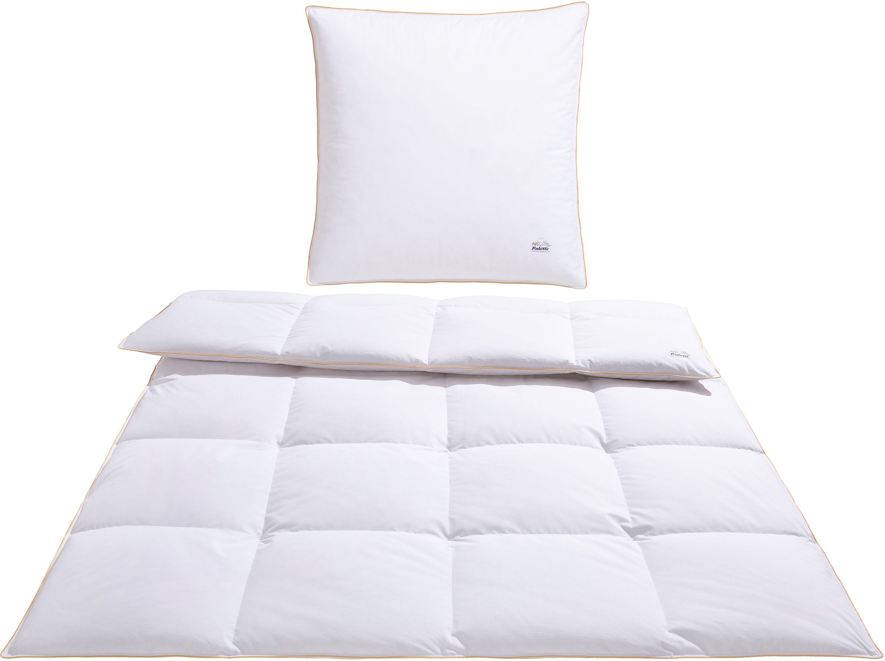 Balette Daunenbettdecke + Kopfkissen 140 Jahre Balette, in 5 Wärmeklassen, günstig online kaufen