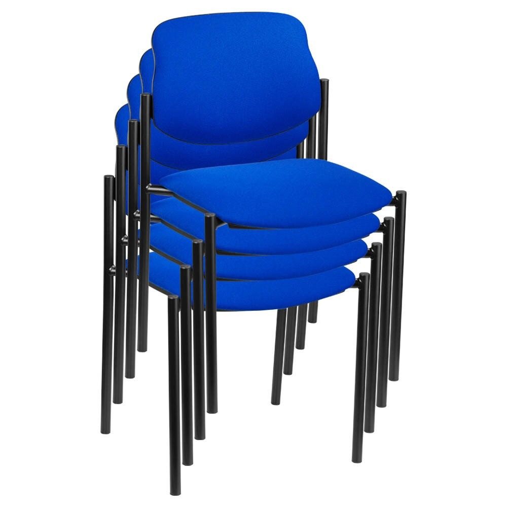 Nowy Styl Besucherstuhl 4 Nowy Styl Besucherstühle Styl STYL BLACK C 6 4ER blau Stoff