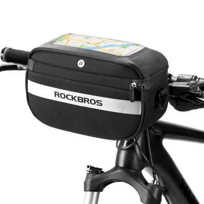 ROCKBROS Fahrradtasche (Lenkertasche, Touchscreen, 4.5L), mit Schultergurt