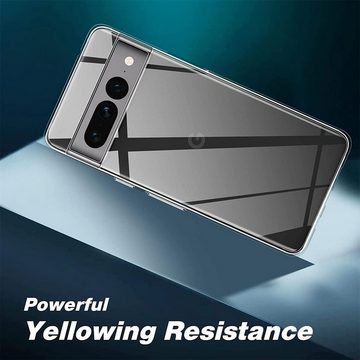 CoolGadget Handyhülle Transparent Ultra Slim Case für Google Pixel 7 Pro 6,7 Zoll, Silikon Hülle Dünne Schutzhülle für Pixel 7 Pro Hülle