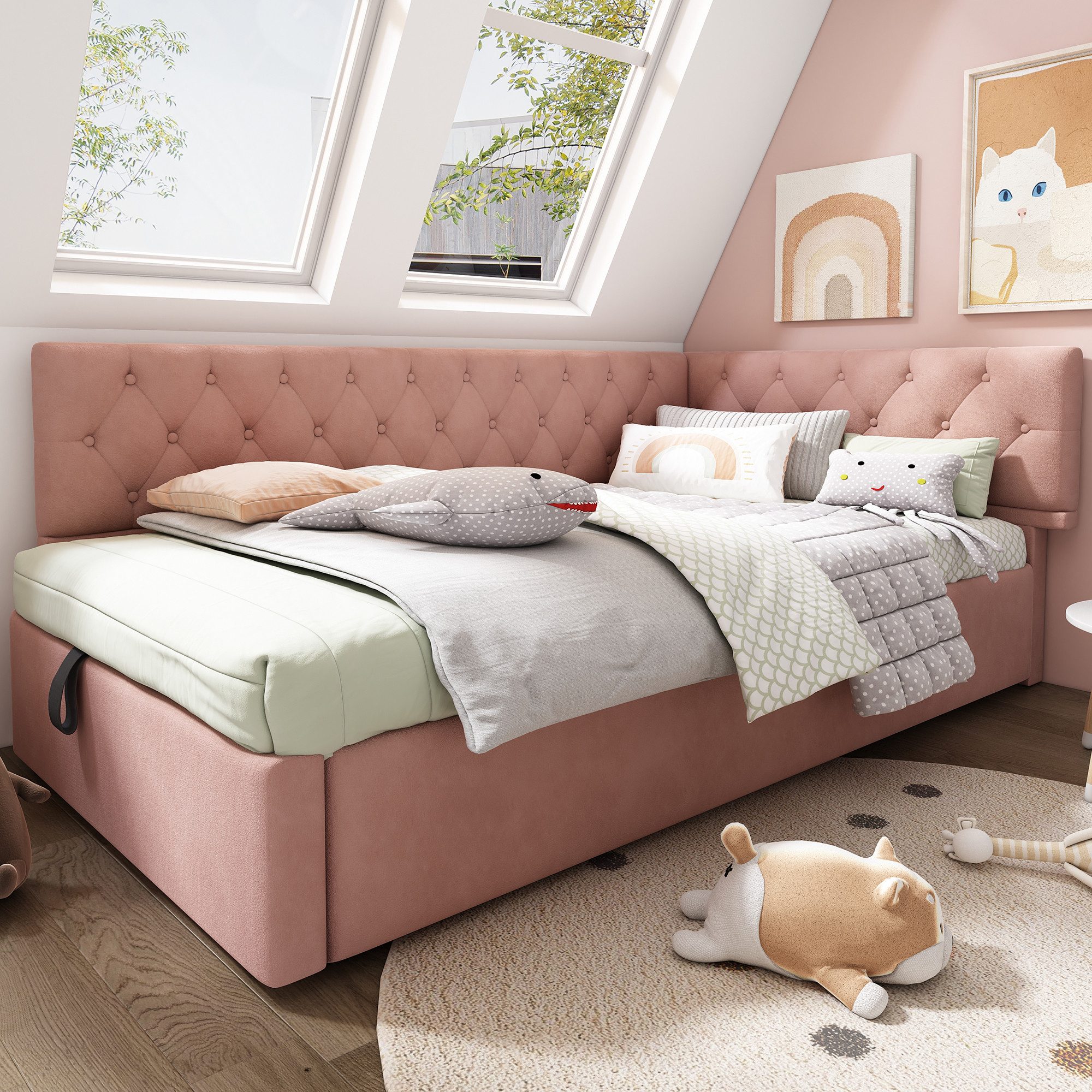 TavilaEcon Boxspringbett Polsterbett, Tagesbett, Schlafsofa mit günstig online kaufen