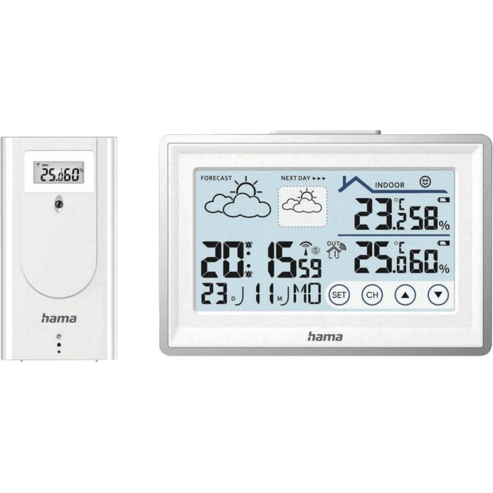 Wetterstation Hama 222228 WS Bahamas Weiss Wetterstation.