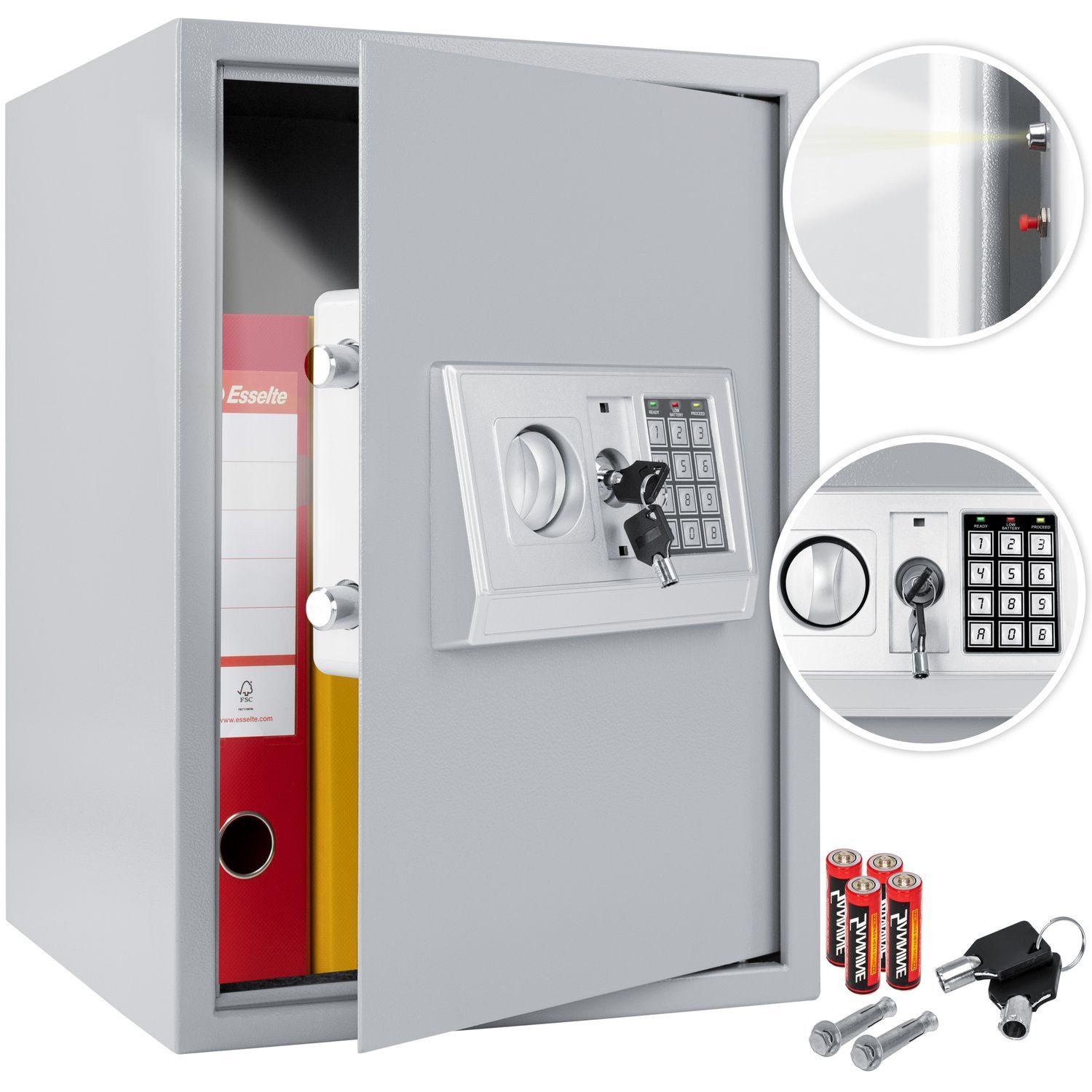 KESSER Tresor, Elektronischer Safe Tresor Geldschrank Wandtresor Wandsafe