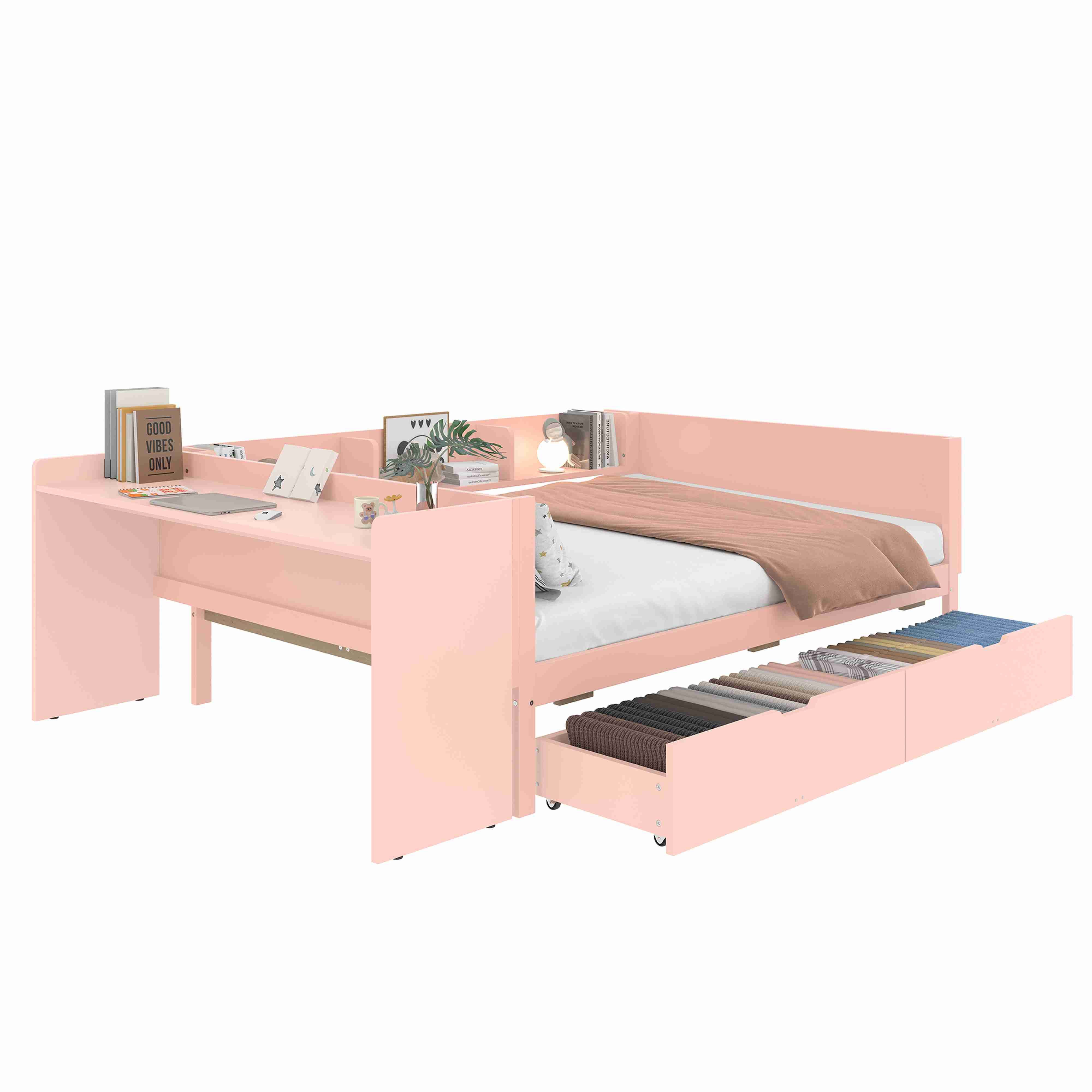 BlingBin Holzbett Kinderbett Multifunktionales Bett (1-tlg., günstig online kaufen
