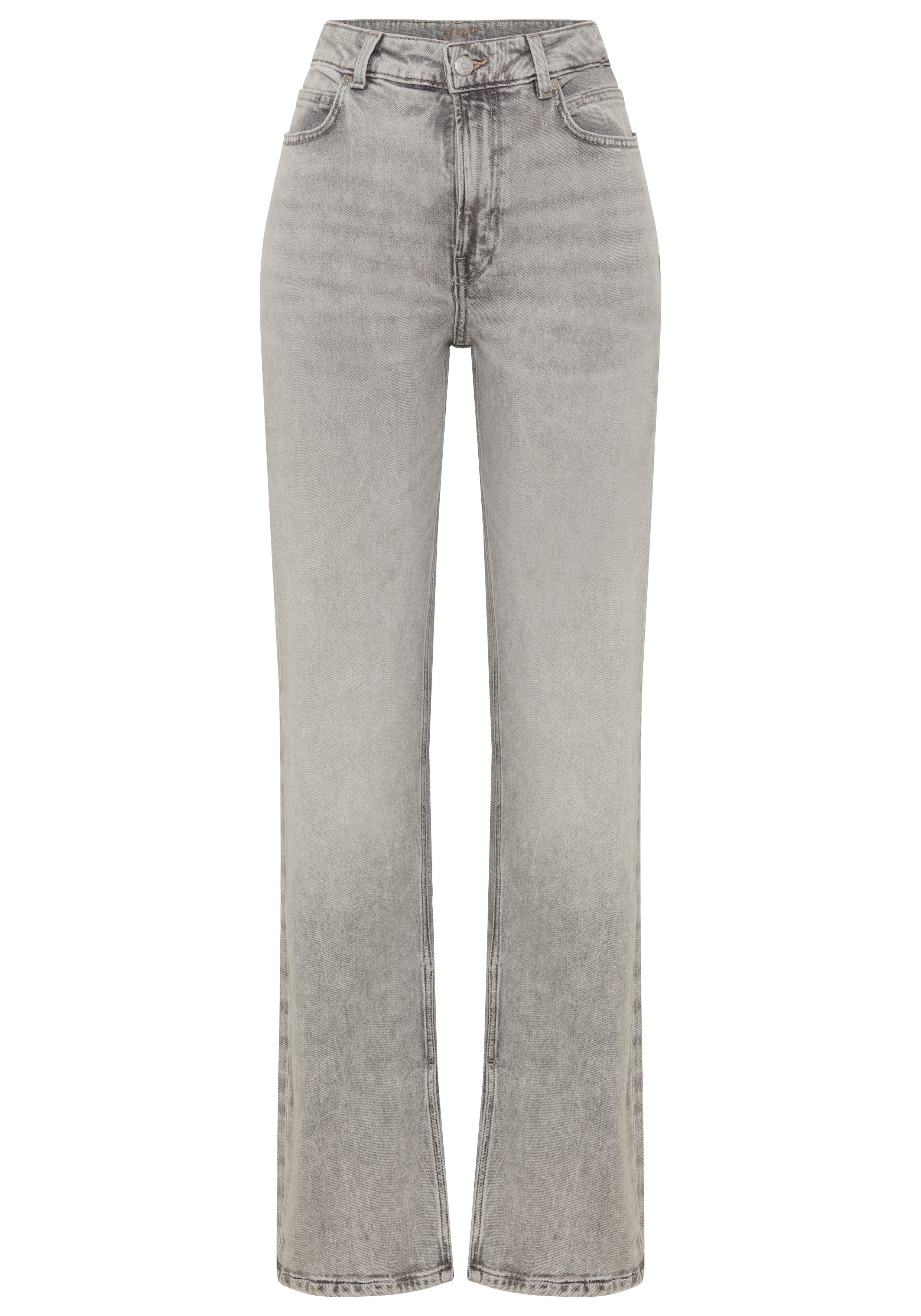 BOSS ORANGE Straight-Jeans ADA HR SLIT Premium Damenmode mit Schlitz am Saum, hohe Leibhöhe