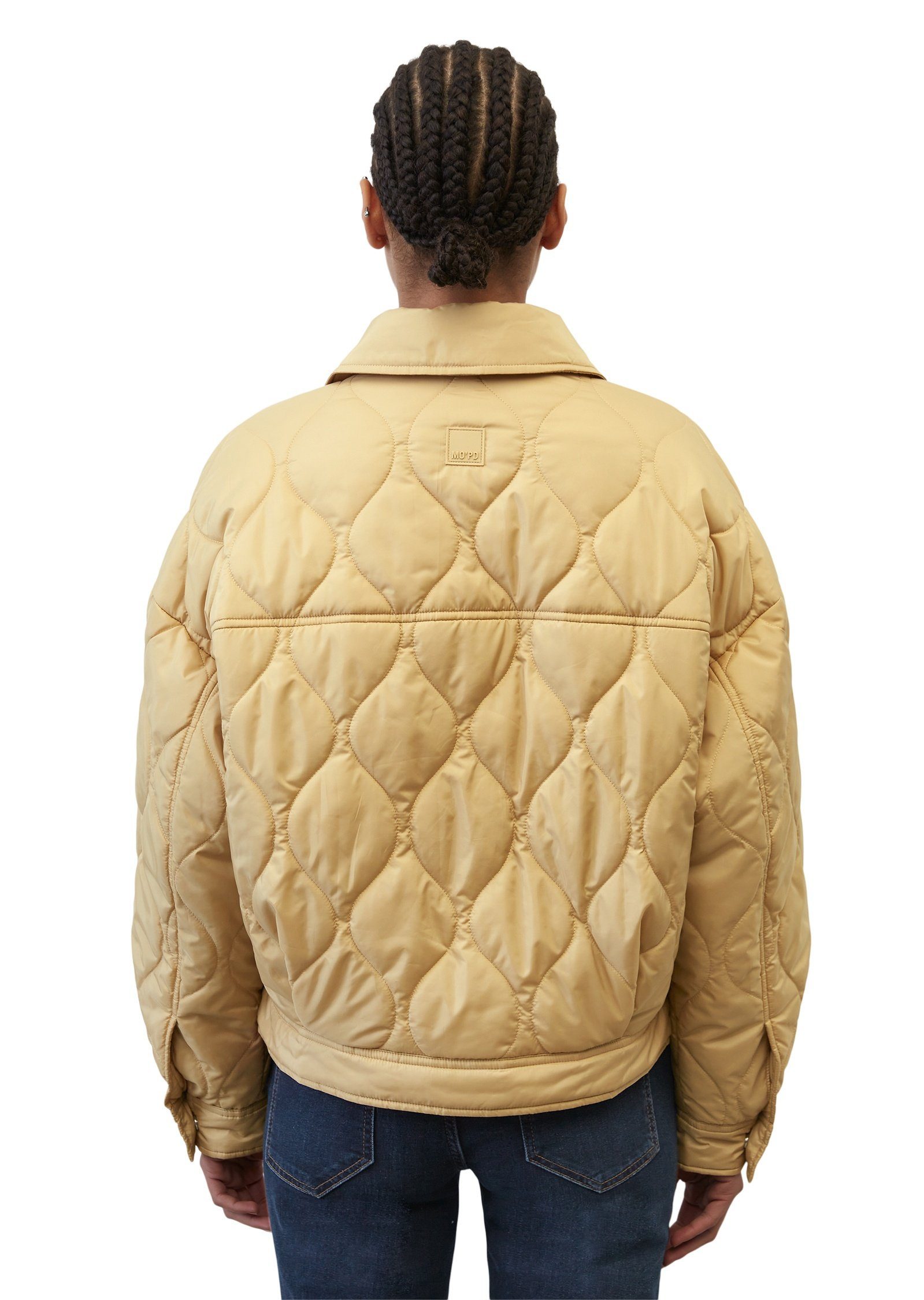 mit Marc wasserabweisender DENIM Outdoorjacke beige Oberfläche O'Polo