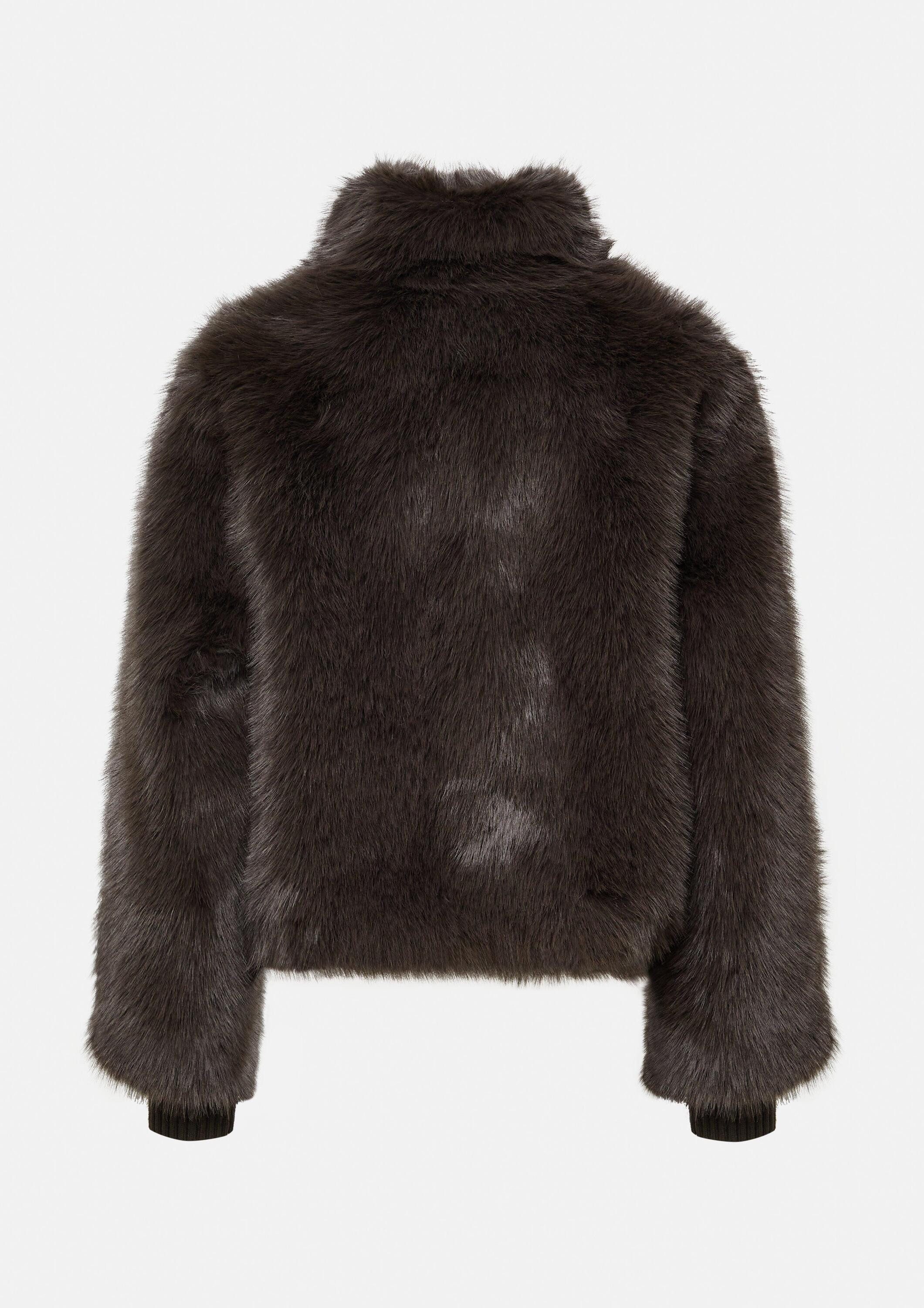 comma Funktionsjacke Outdoor-Jacke Kurze Kunstfelljacke mit Eingrifftaschen günstig online kaufen