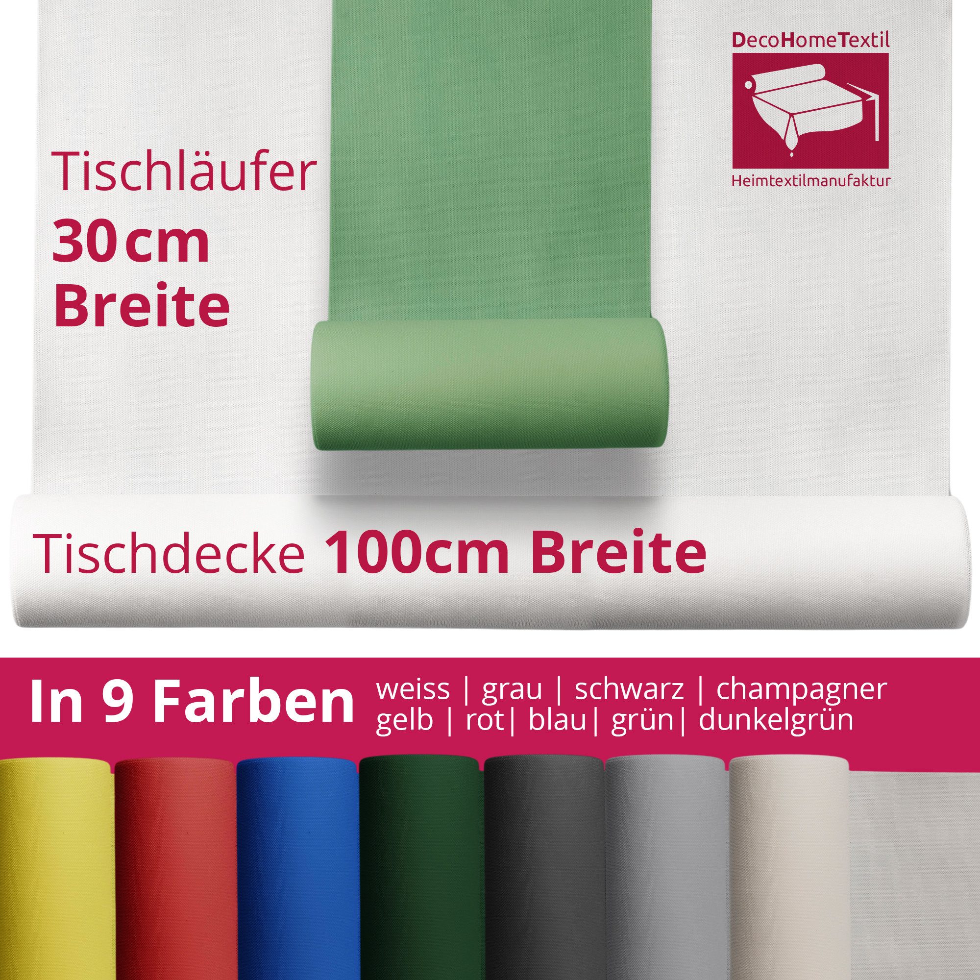 DecoHomeTextil Heimtextilmanufaktur Tischdecke Rolle Vliesstoff Tischläufer günstig online kaufen
