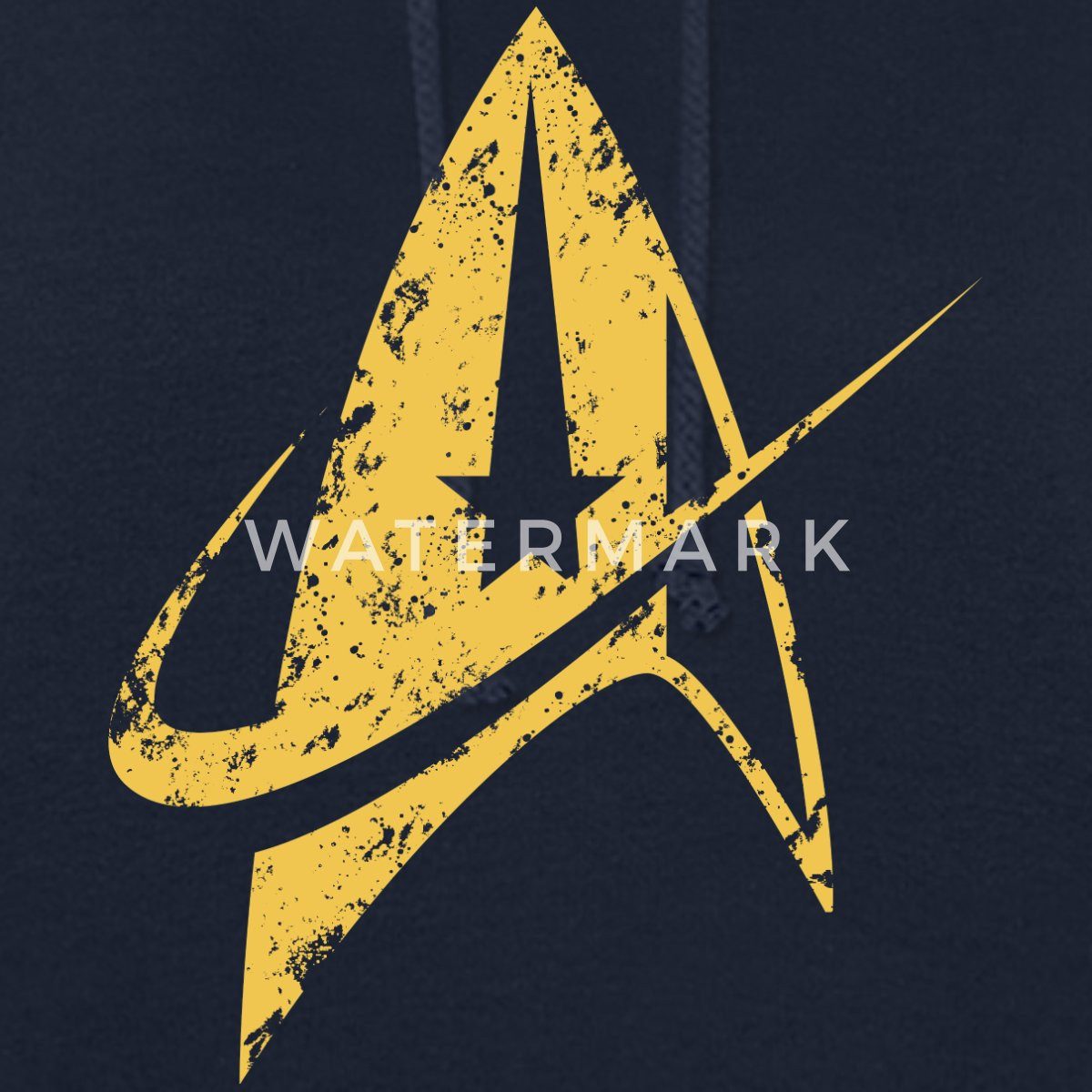 Spreadshirt Hoodie Star Trek Discovery Delta Abzeichen Gold Damen Hoodie (1-tlg)