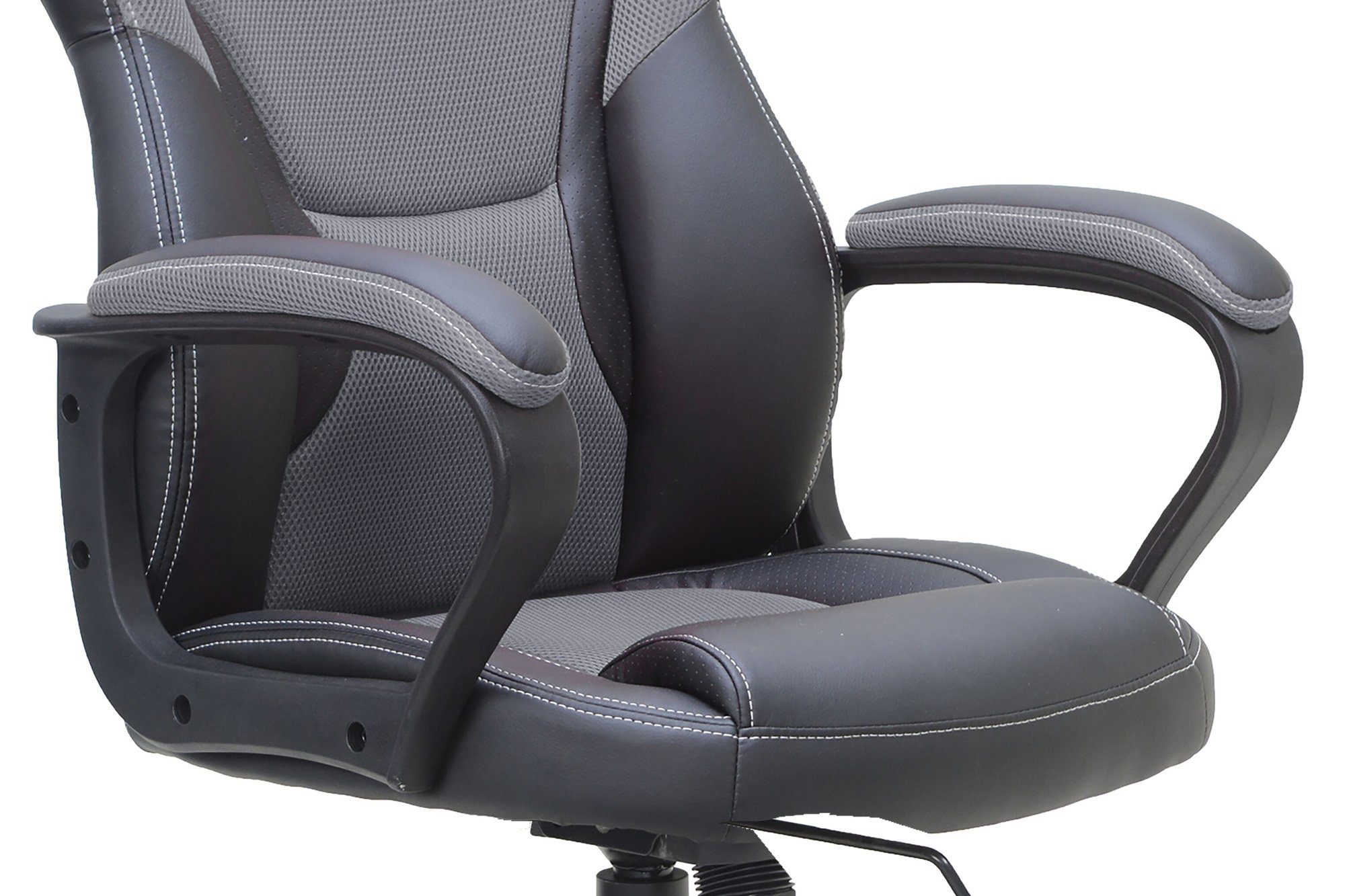möbelando 60x65 in Chair MATTEO schwarz/grau cm), Gaming (BxT: