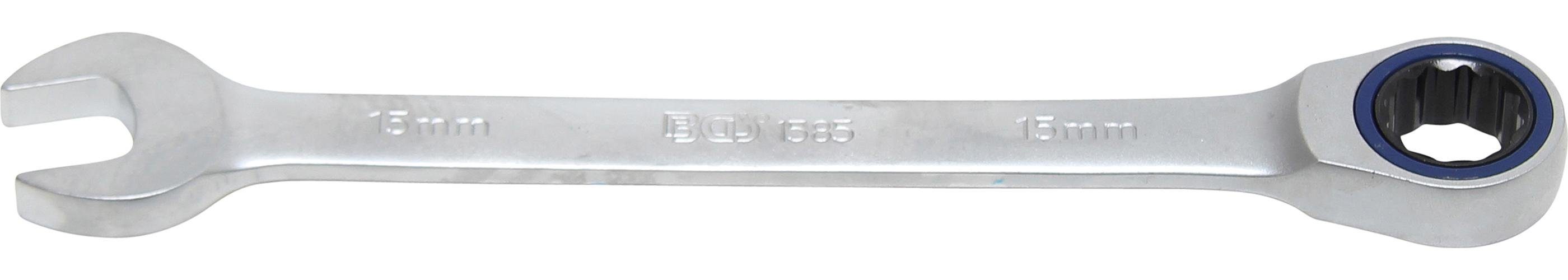 BGS technic Stecknuss Ratschenring-Maulschlüssel, SW 15 mm