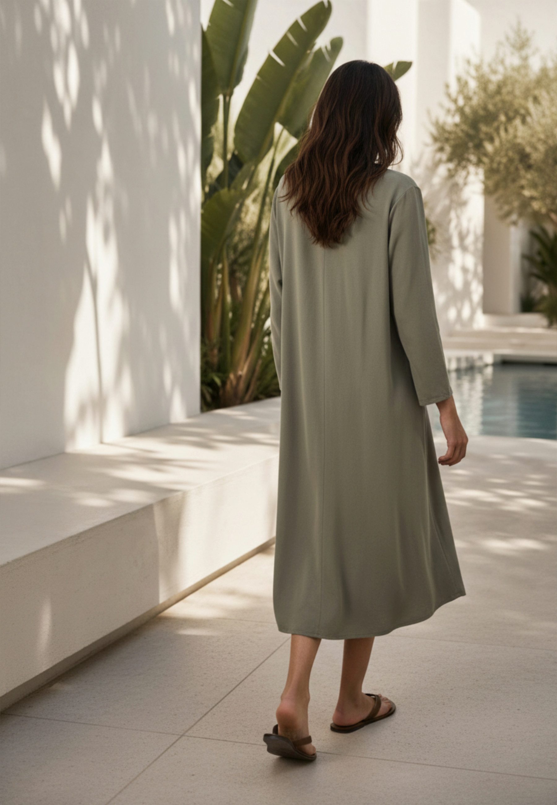 Andijamo-Fashion Midikleid MODERN MUSE Midikleid in leicht ausgestellter A-Linie