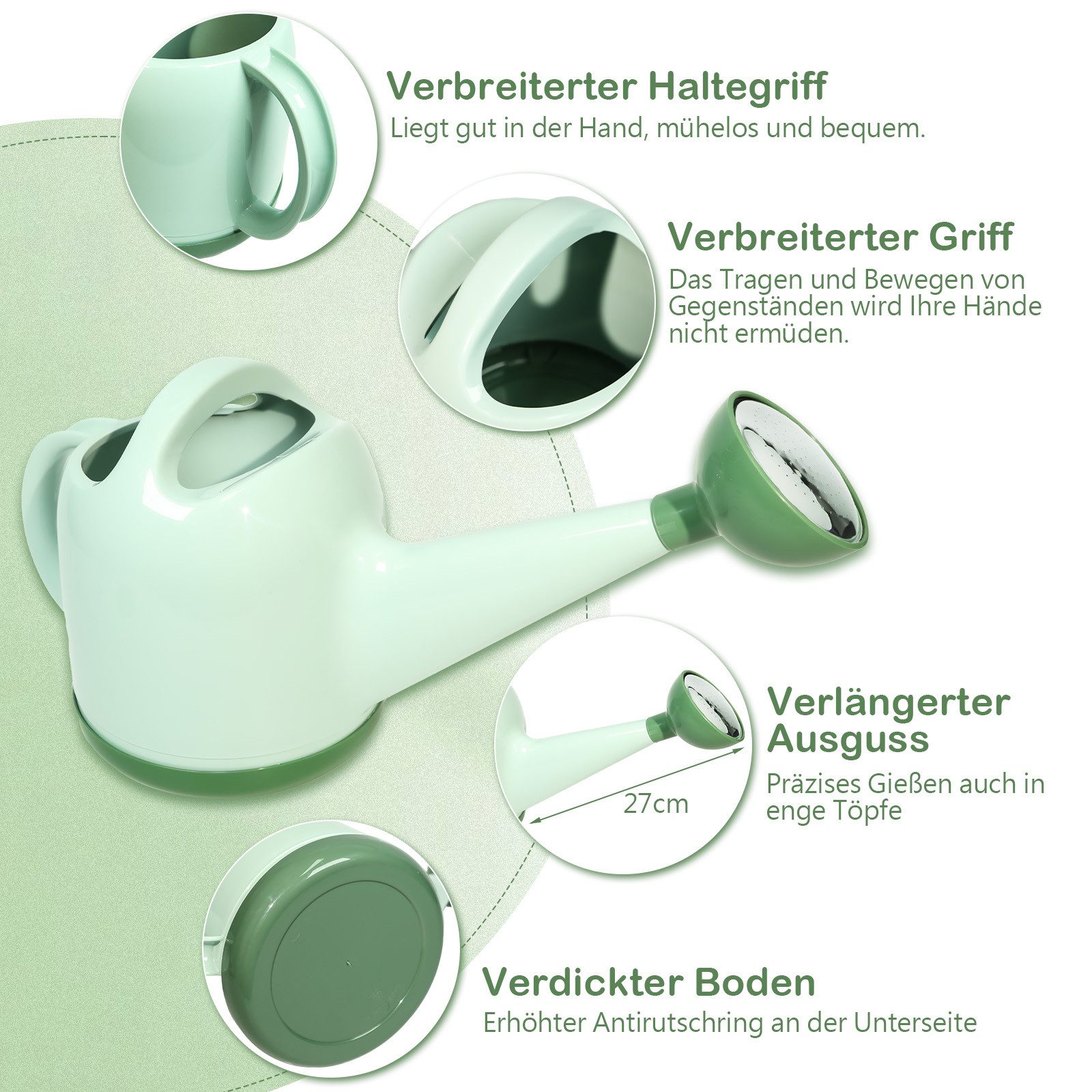 M&W DAS DESIGN Gießkanne Gießkanne Giesskanne Gießkannen Watering Can Für Zimmerpflanzen Garten