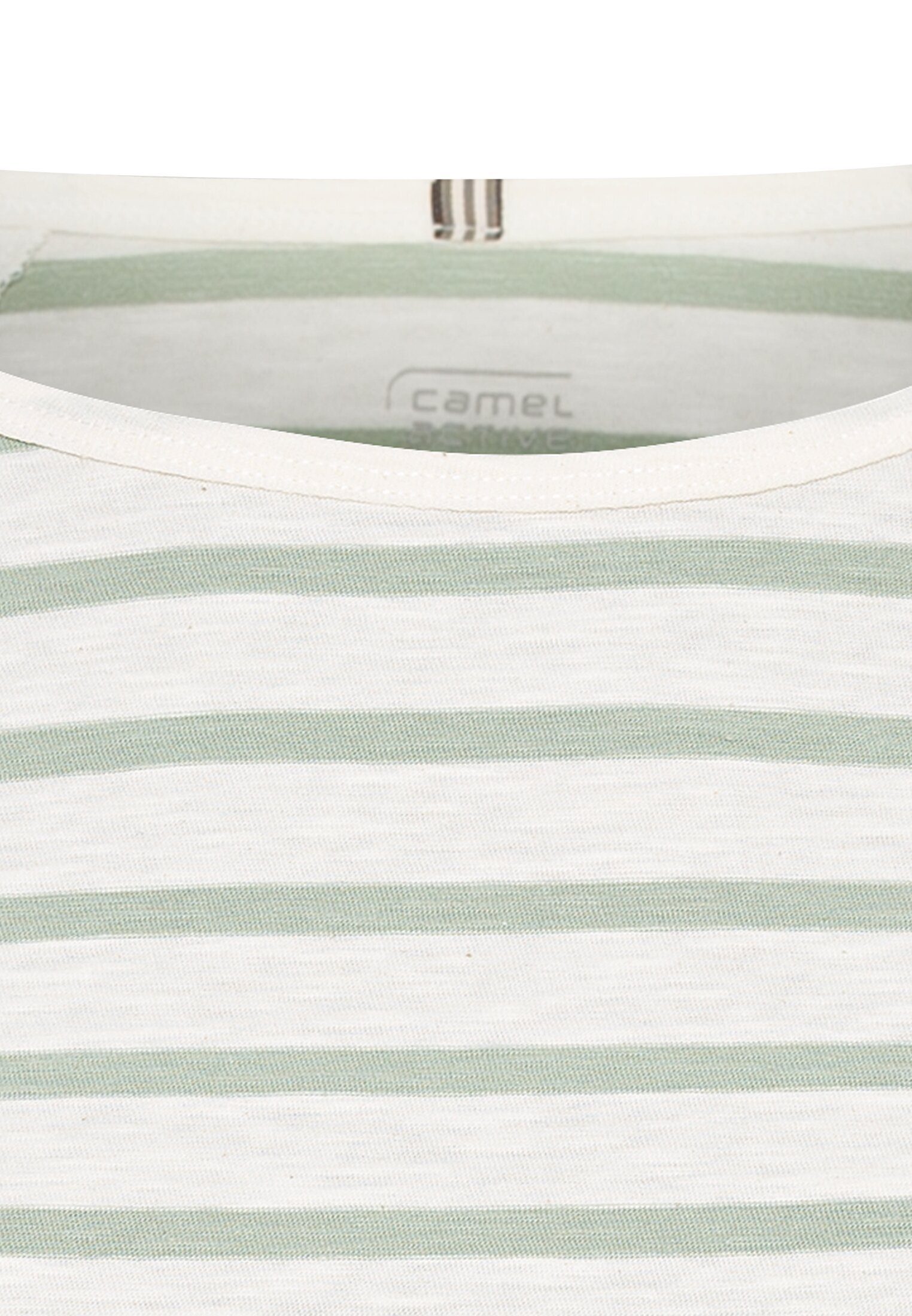active Shirts_Langarmshirt Cotton Langarmshirt Organic Grün camel aus