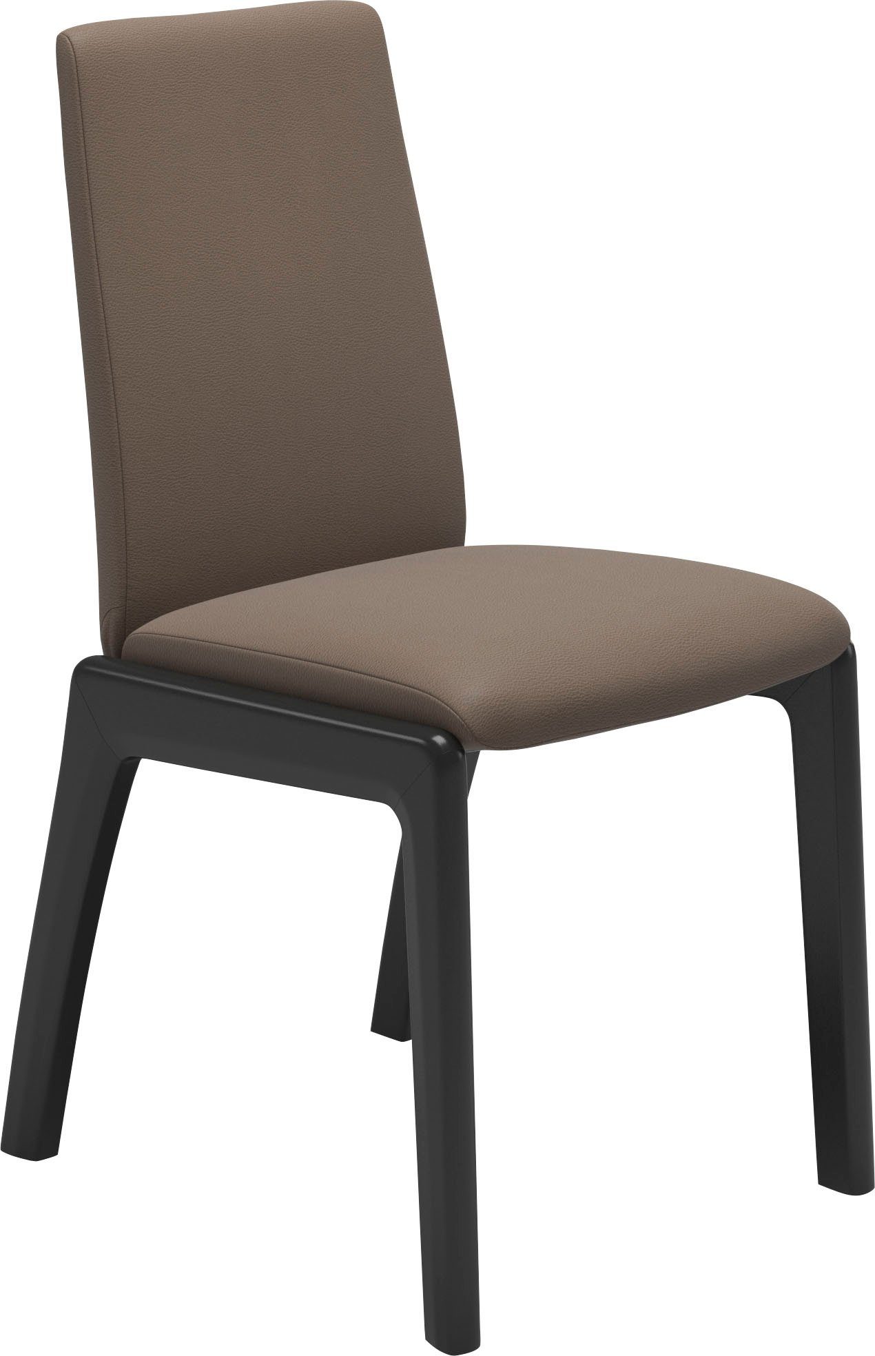 Größe abgerundeten Beinen Laurel, Back, in Polsterstuhl Stressless® Low M, Schwarz mit