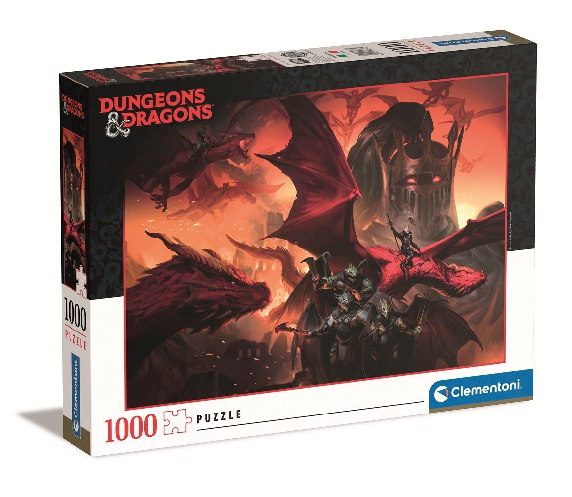 Clementoni® Puzzle 39733 Dungeons Teile & 1000 Puzzleteile 1000 Puzzle, III Dragons