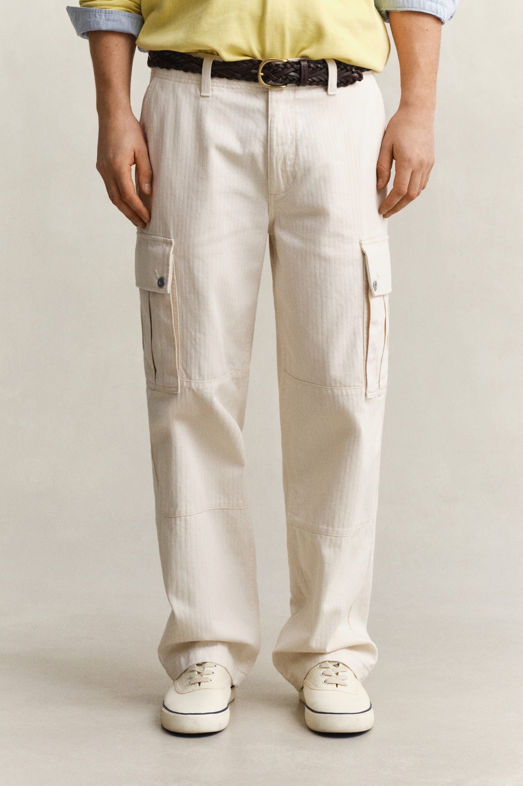 Gant Cargohose Cargohose Herringbone - Relaxed Fit