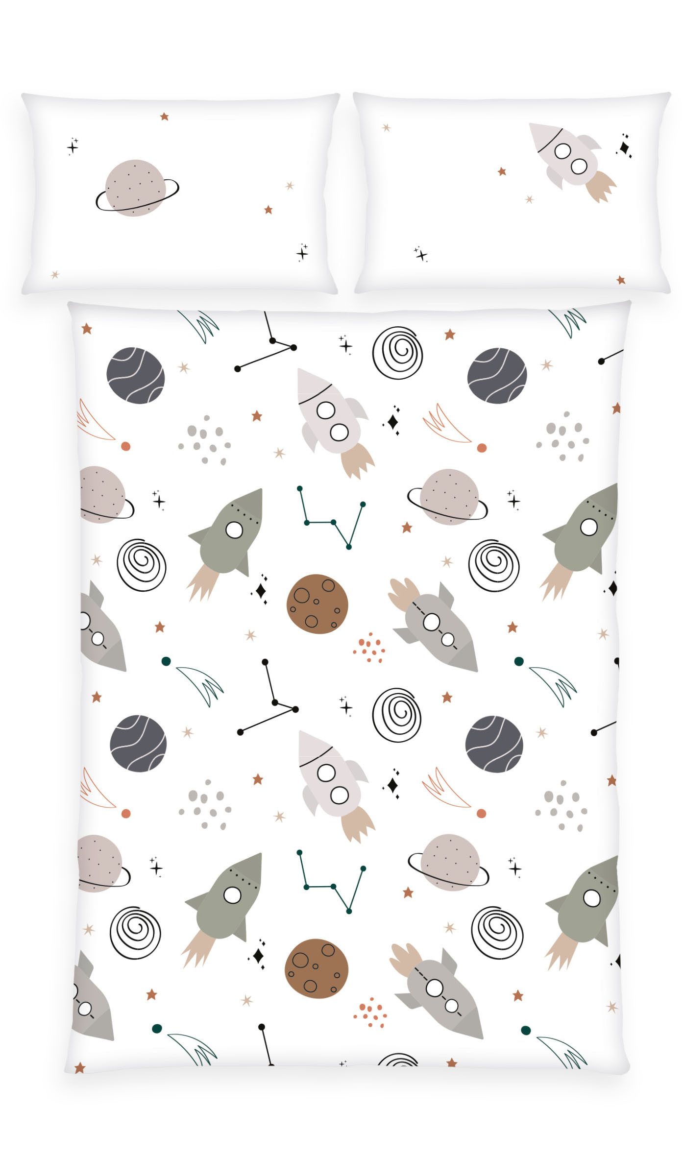 Baby Best Babybettwäsche BabyBest Weltall, Flanell, 2 teilig günstig online kaufen