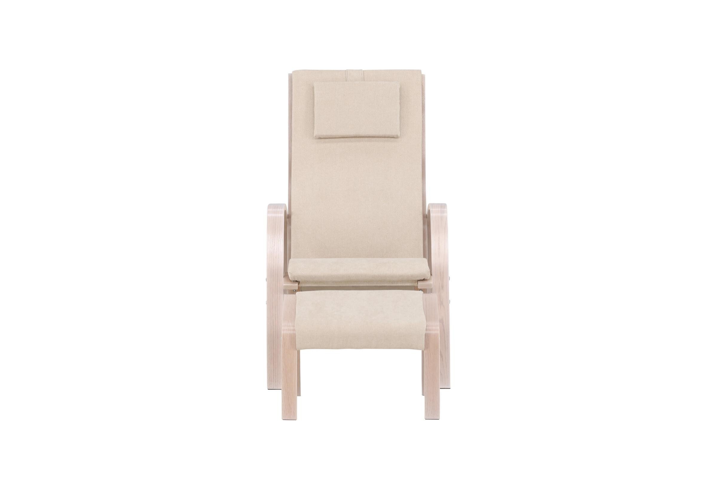 Venture Home Relaxsessel Grötö Sessel mit Fußhocker beige. (1-St)