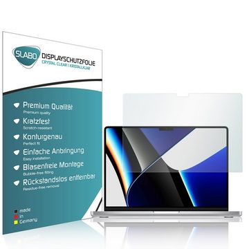 SLABO Schutzfolie 2 x Displayschutzfolie Crystal Clear, Apple MacBook Pro 14" (2021)