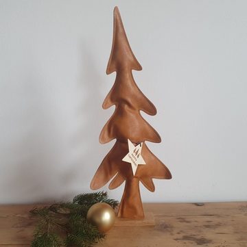 Baden Weihnachtsfigur Weihnachtsbaum aus Kunstleder - 47 cm
