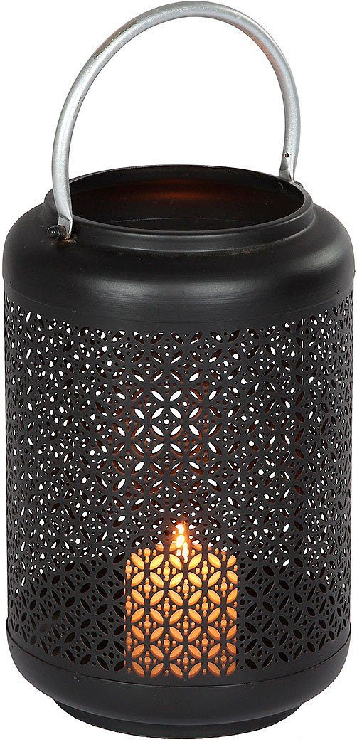 Ambiente Haus Kerzenlaterne Laterne mit Silber-Griff - (H) 42 cm (1 St)