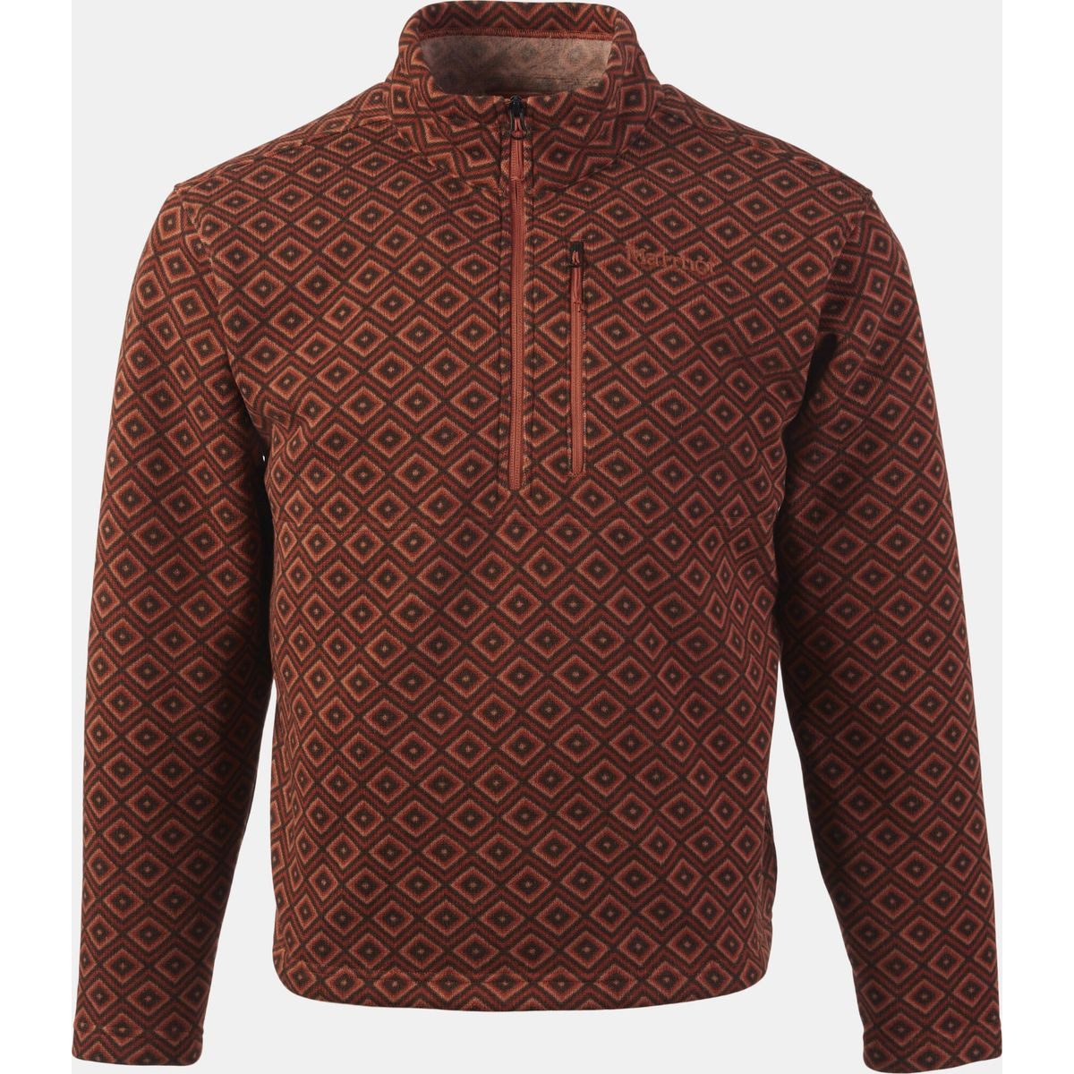 Marmot Fleecejacke Heavyweight Drop Line Printed 1/2 Zip Warm, atmungsaktiv und aus recyceltem Material – ideal für urbane