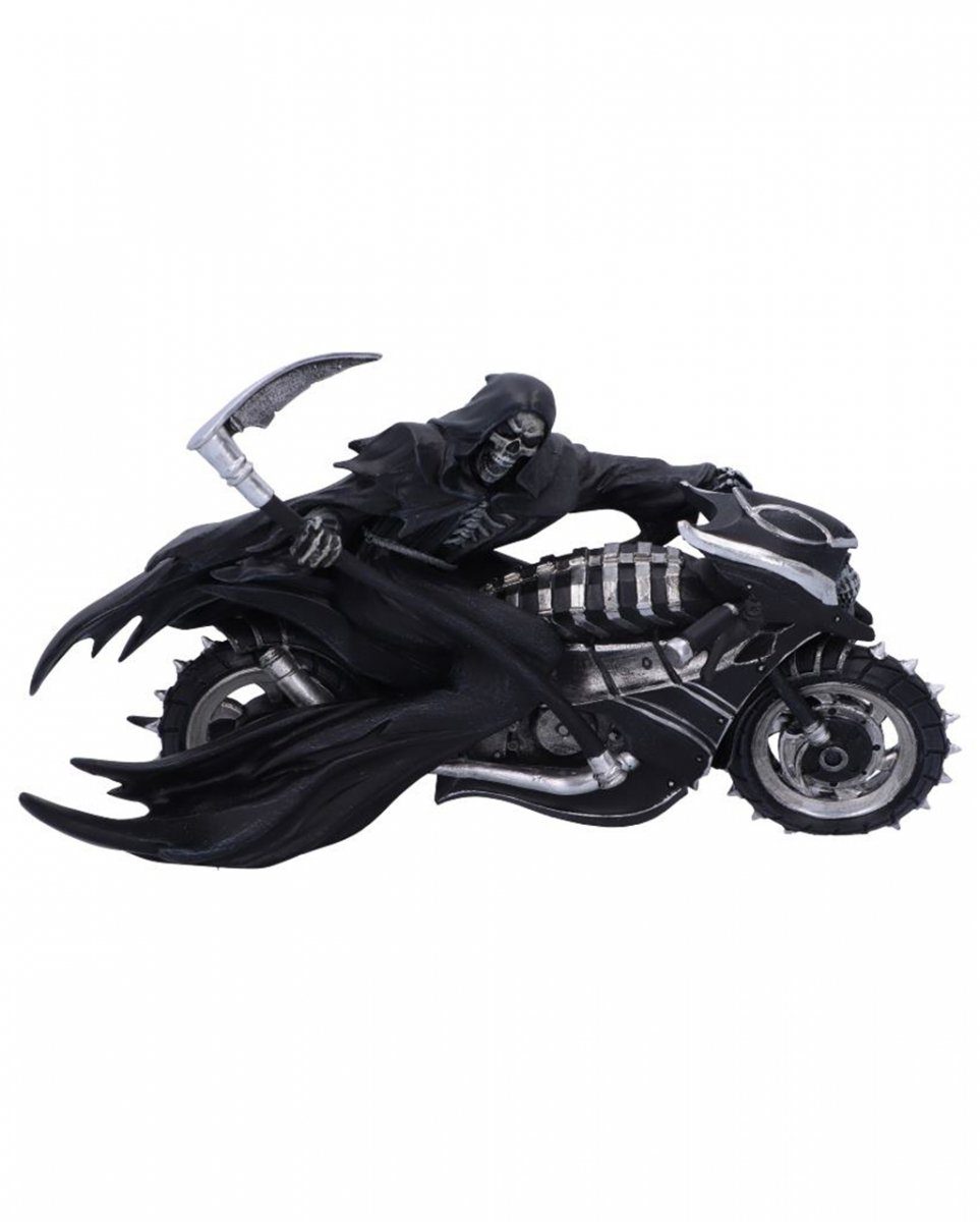 Horror-Shop Dekofigur Grim Reaper Biker auf Motorrad Figur 22,5 cm