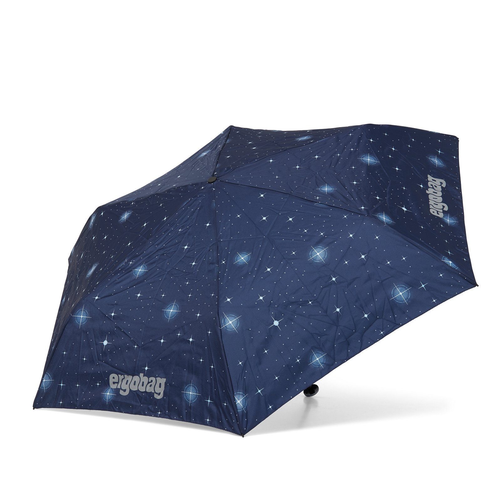 ergobag KoBärnikus Kinder-Regenschirm, Taschenregenschirm Refektierend
