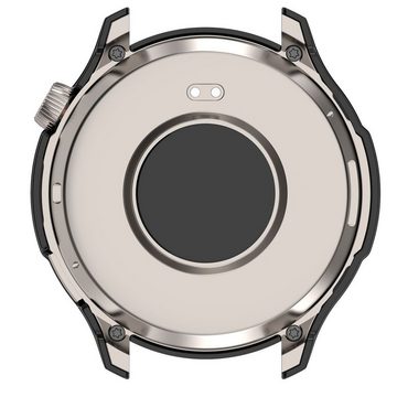 Wigento Smartwatch-Hülle Für Amazfit Balance Kunststoff Watch Hülle + H9 Schutzglas Schwarz