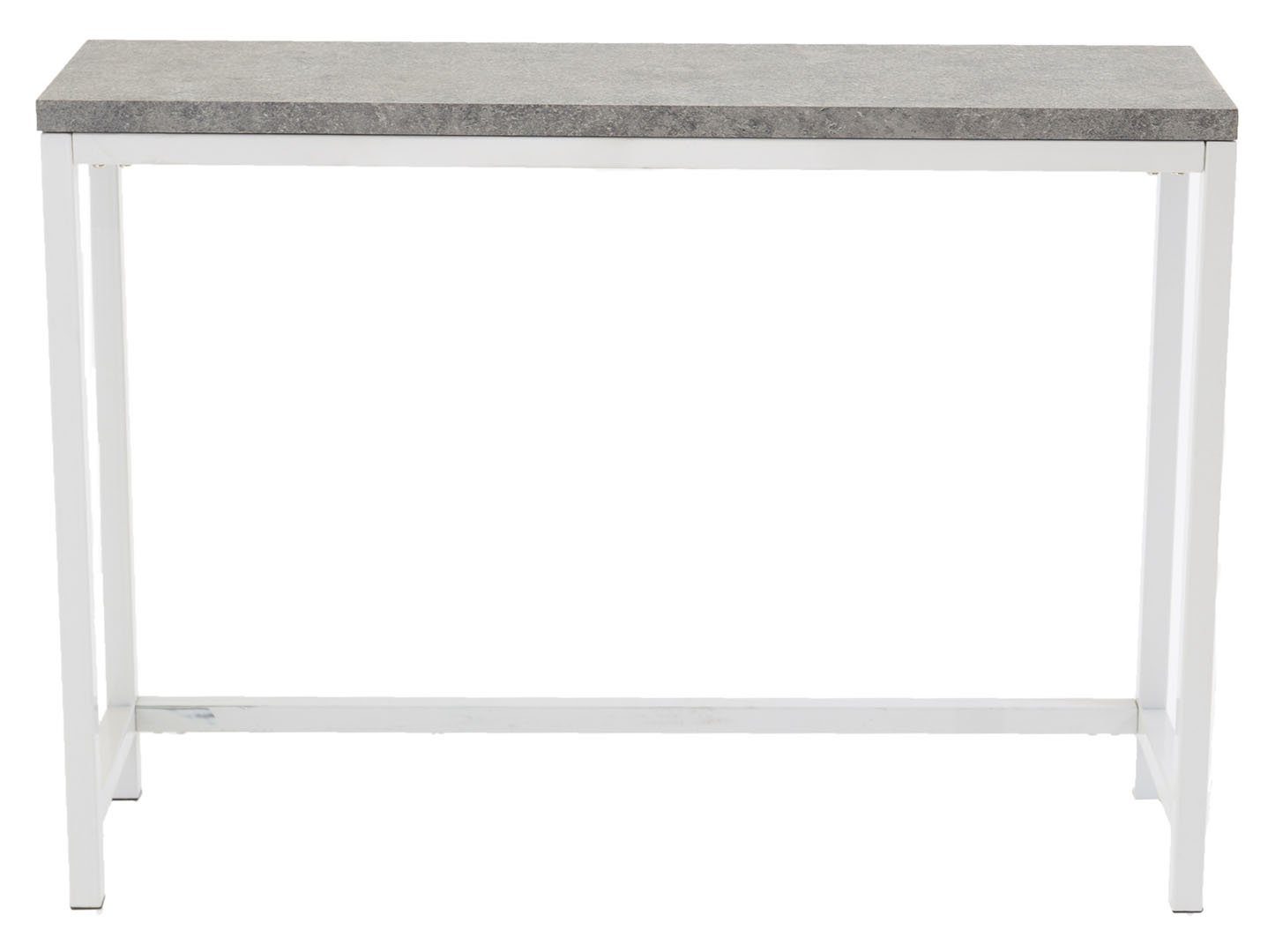 30x110 ebuy24 weiß. dekor, Beton (1-St) Konsolentisch cm Konsolentisch Rise