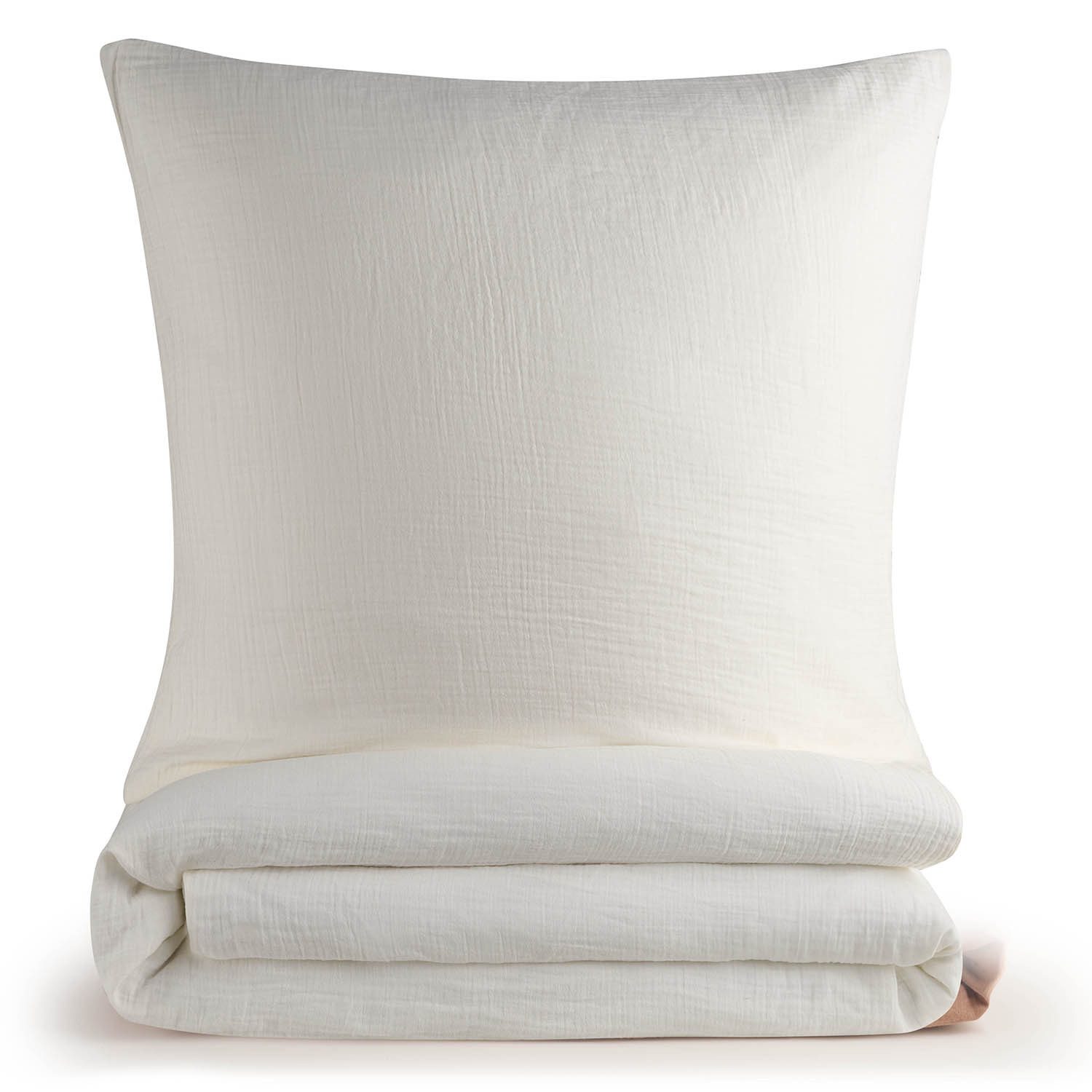 Blumtal Bettwäsche Musselin 100% Baumwolle im Set, Kopfkissenbezug & Deckenbezug, 2 teilig