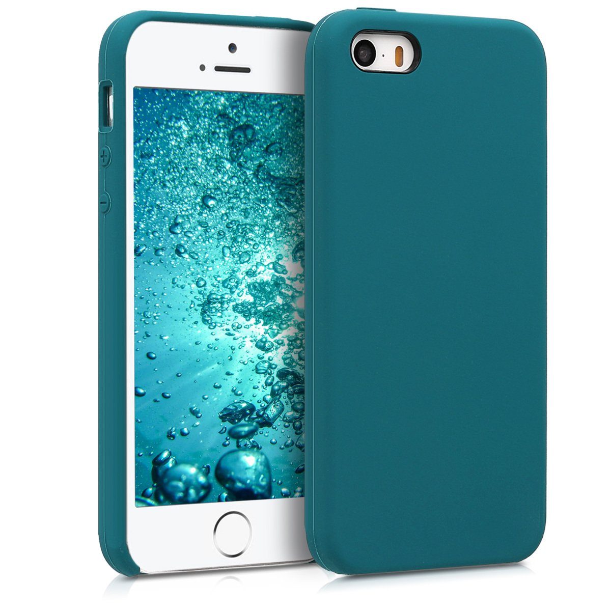 kwmobile Handyhülle Handyhülle für Apple iPhone SE (1.Gen 2016) / 5 / 5S Hülle, Weiches Handy Silikon Case - Schutzhülle Cover