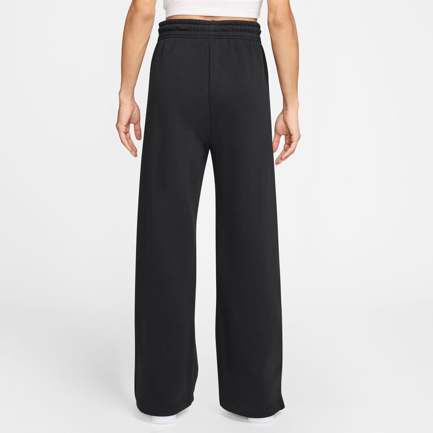 Nike Jogginghose W NSW PHNX FLC HR PANT WIDE 2 SCHWARZ/SILBER