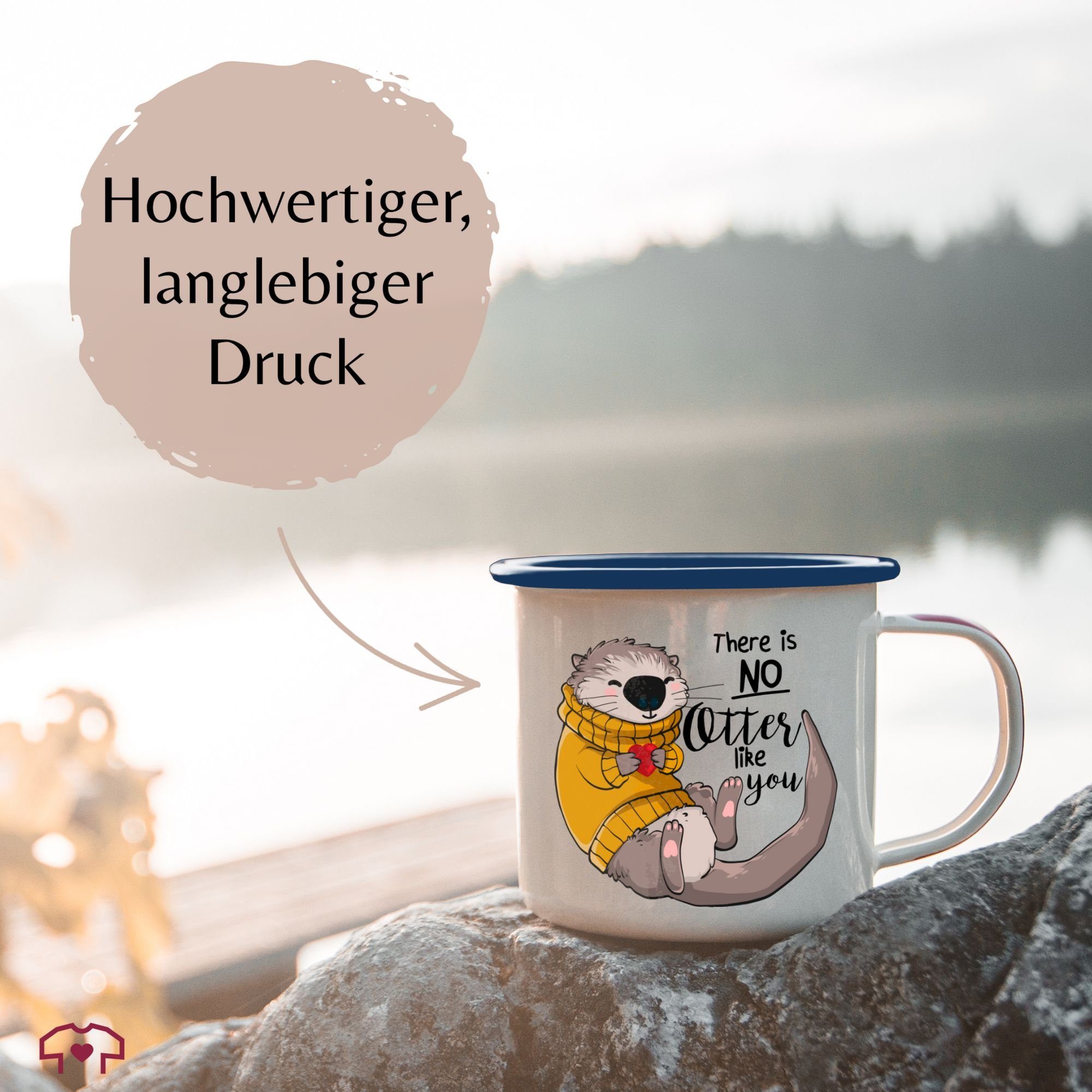 is you, There Shirtracer 2 like Otter Statement Weiß Stahlblech, Tasse no Blau Sprüche