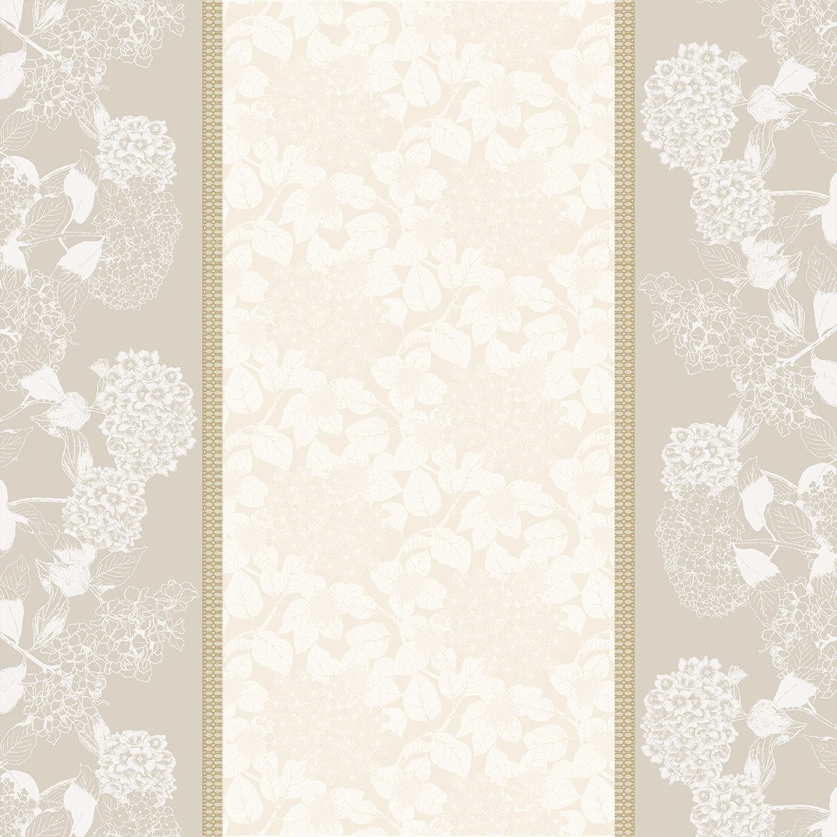 Garnier Thiebaut Tischdecke Garnier-Thiebaut Tischwäschekollektion Mille Hortensias, jacquard-gewebt