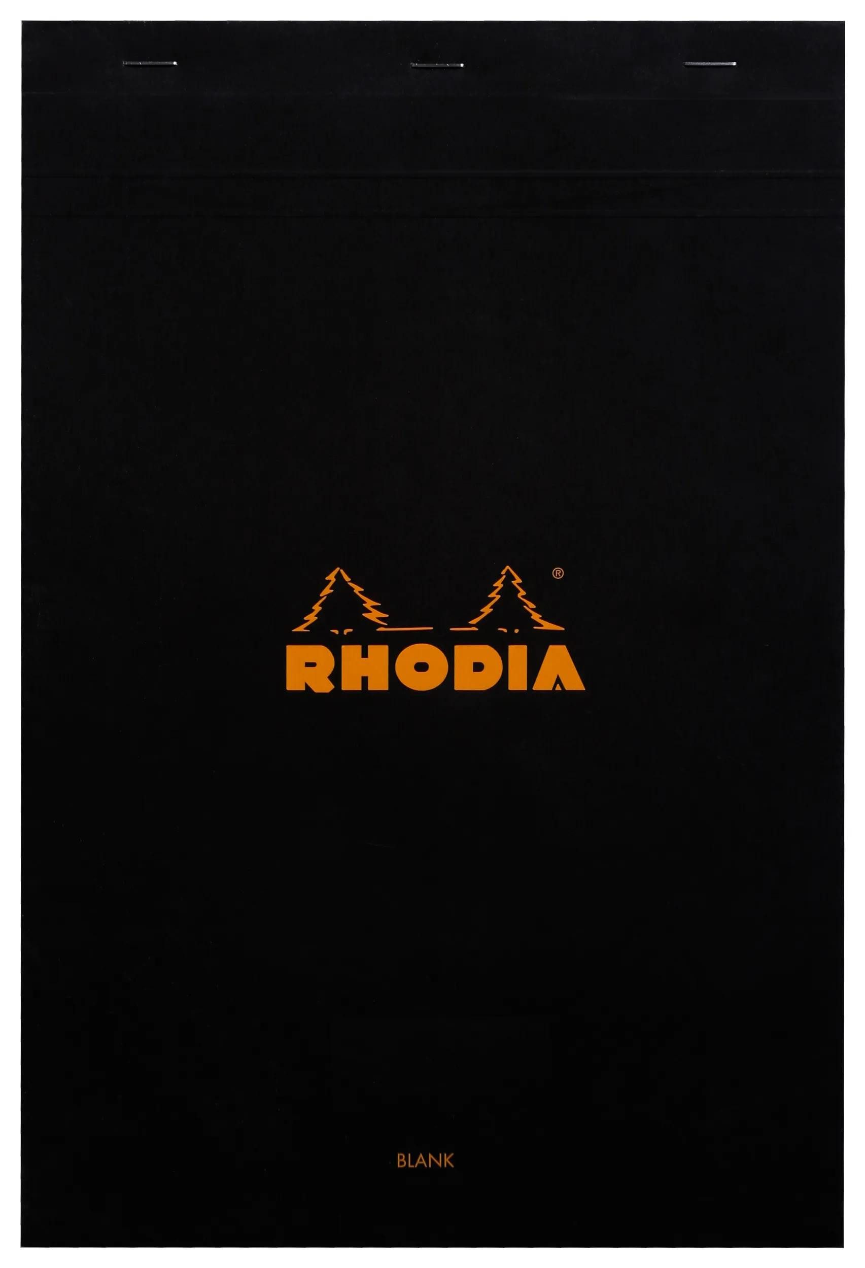 Rhodia Notizheft 5x Gehefteter Notizblock No.19 A4+ 80 Bl blanko 80g Schwarz 190009C, Rhodia, Blöcke, Hefte und Notizbücher