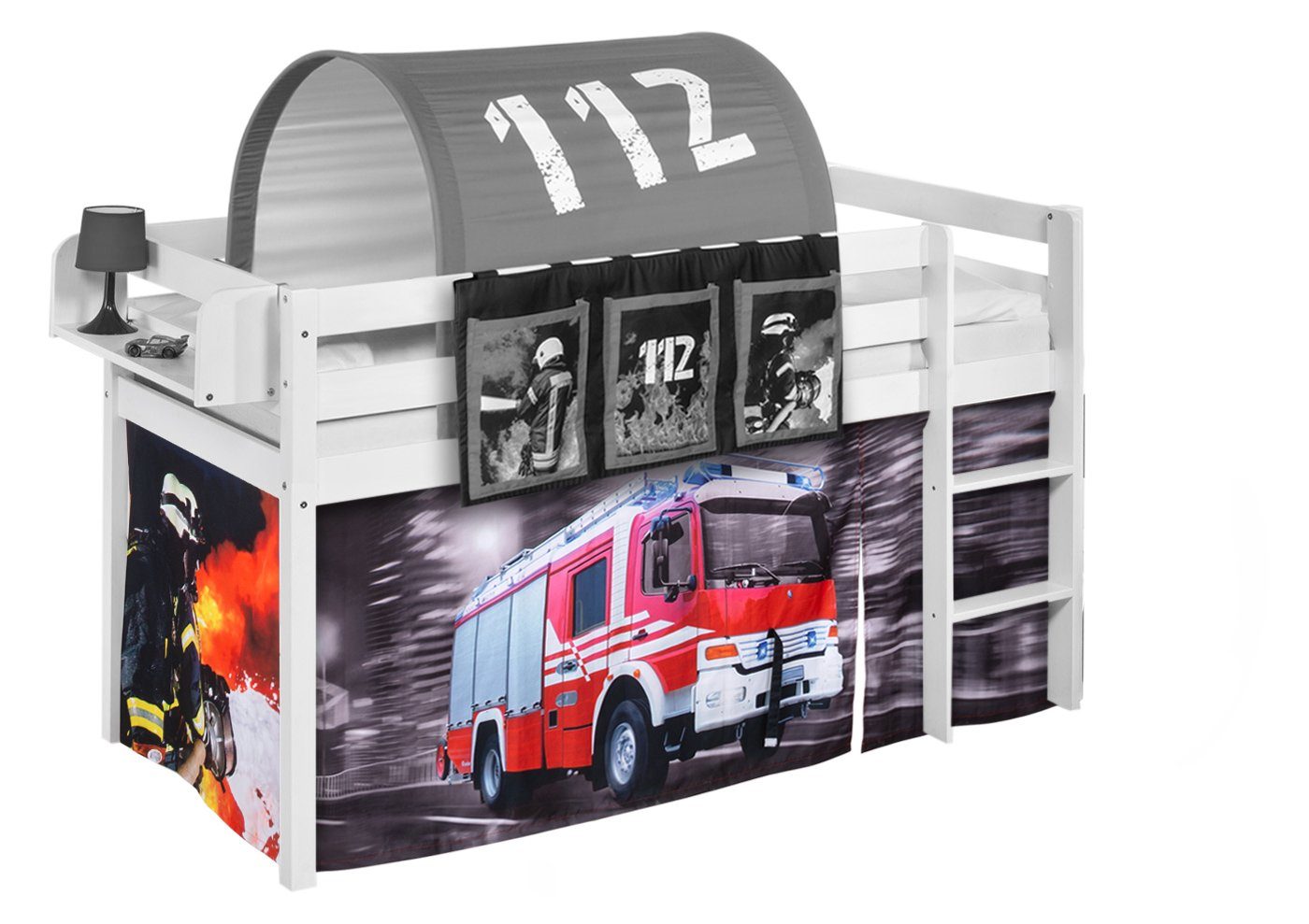 Lilokids Bettvorhang Untervorhang Feuerwehr für Hochbett günstig online kaufen