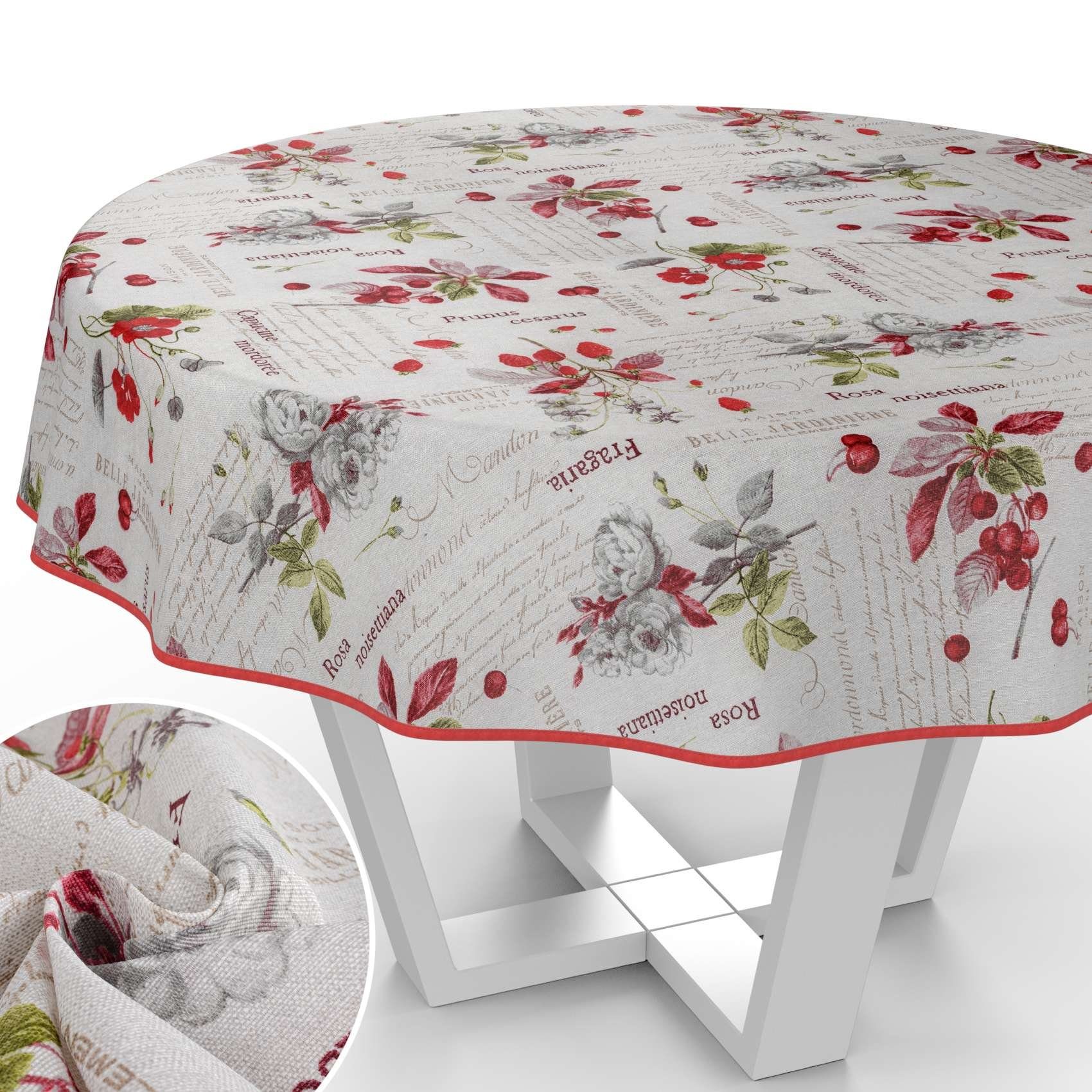 ANRO Tischdecke mit Blumen Botanik aus günstig online kaufen