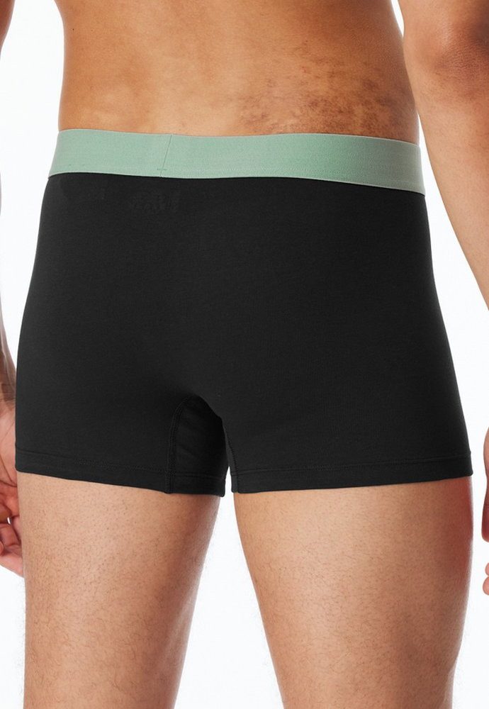 Schiesser Boxershorts Unterwäsche 95/5 Cotton Webgummibund mehrfarbig schwarz Herren – Bild 3 von 4