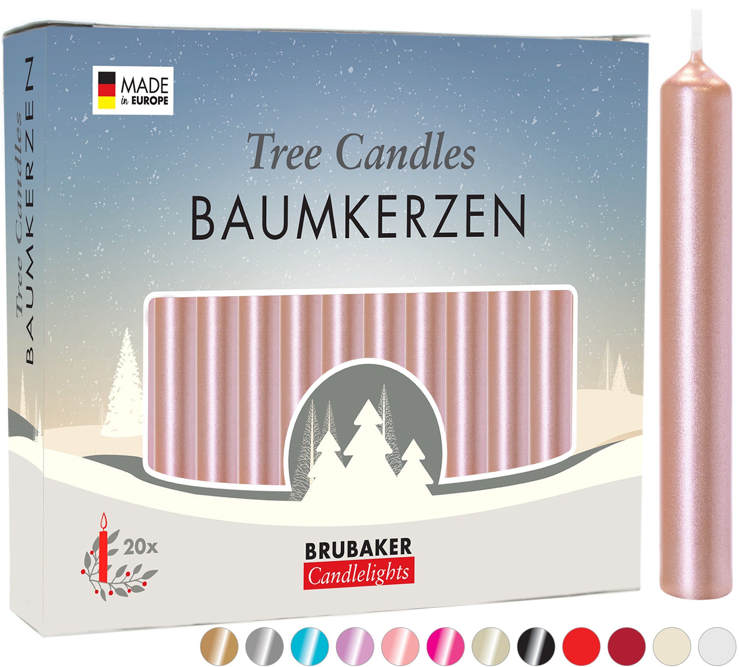 BRUBAKER Tafelkerze Baumkerzen aus Wachs (100er günstig online kaufen