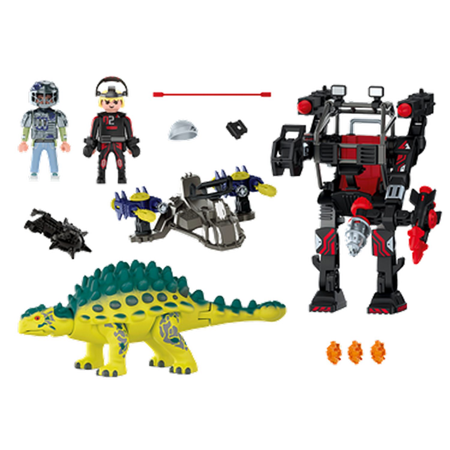 Playmobil® Dino Rise Saichania: Abwehr des Kampfläufers Konstruktions-Spielset, (Saichania: Abwehr des Kampfläufers), Made in Europe