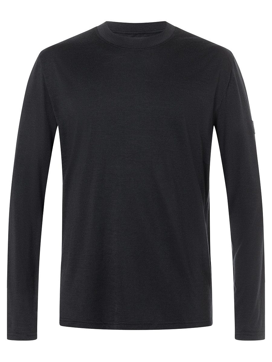 SUPER.NATURAL Langarmshirt für Herren, nachhaltig, Merino modern, atmungsaktiv
