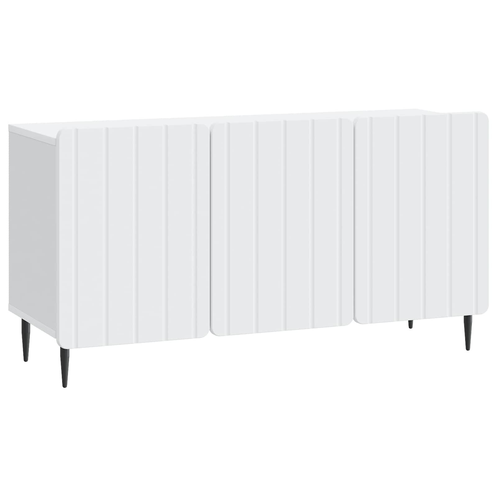 vidaXL TV-Schrank TV-Schränk Weiß 99 x 34,5 x 52 cm Holzwerkstoff (1-St)