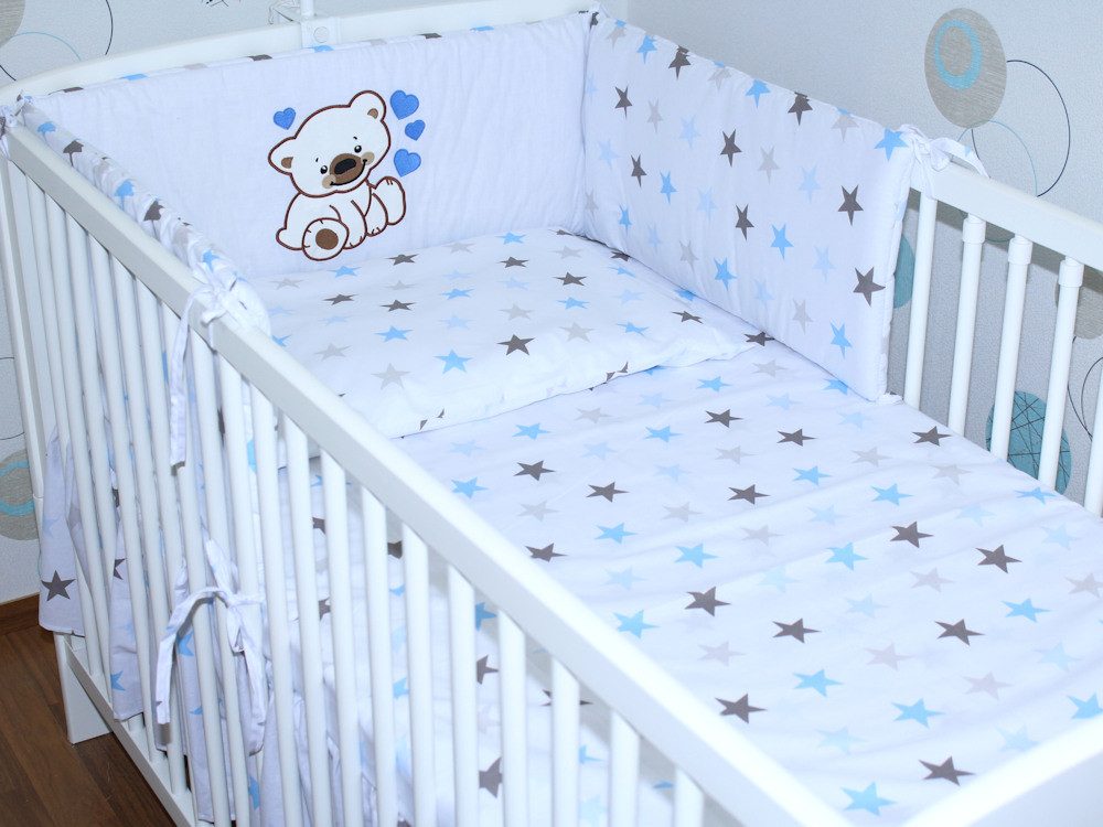 Primawela Babybettwäsche Baby Bettset -5-6 teiliges Set mit Vollstoff Himme günstig online kaufen